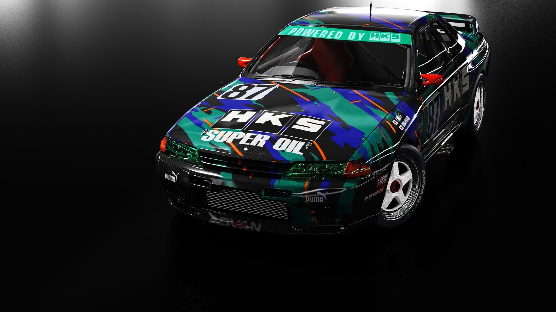 【有名人芸能人】 ArtStation GT-R R32 Skyline Nissan Group-A HKS - hpi・racing