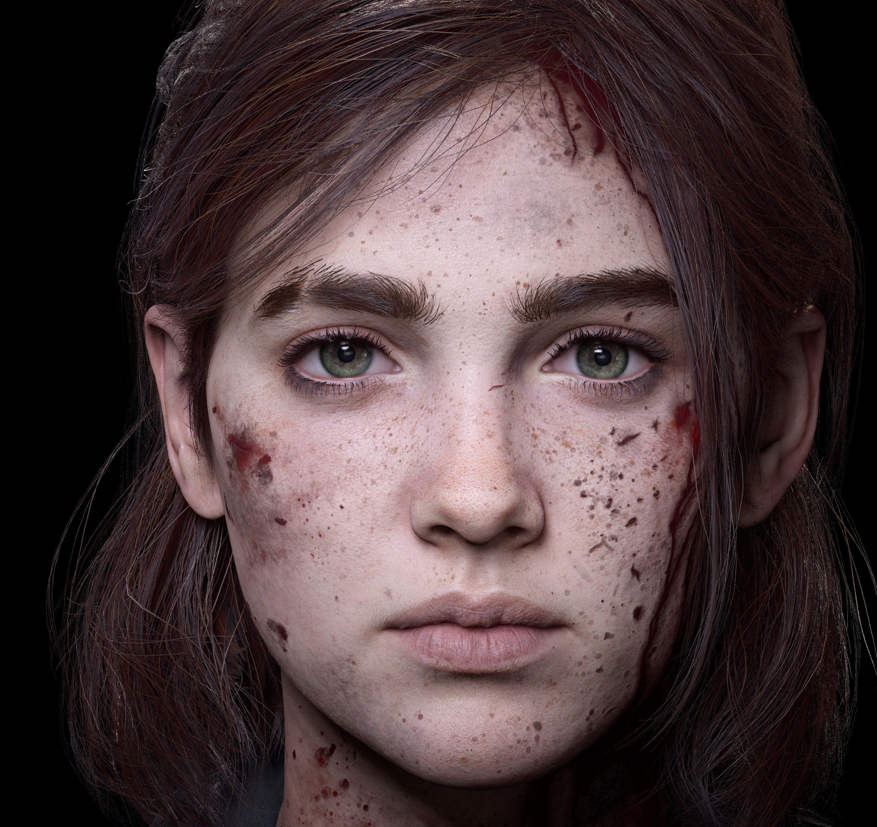Pictures The Last of Us 2 Ellie Face female 3D Graphics 2560x1440