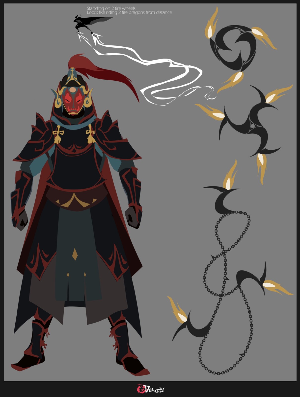 Character design - Zhurong armored