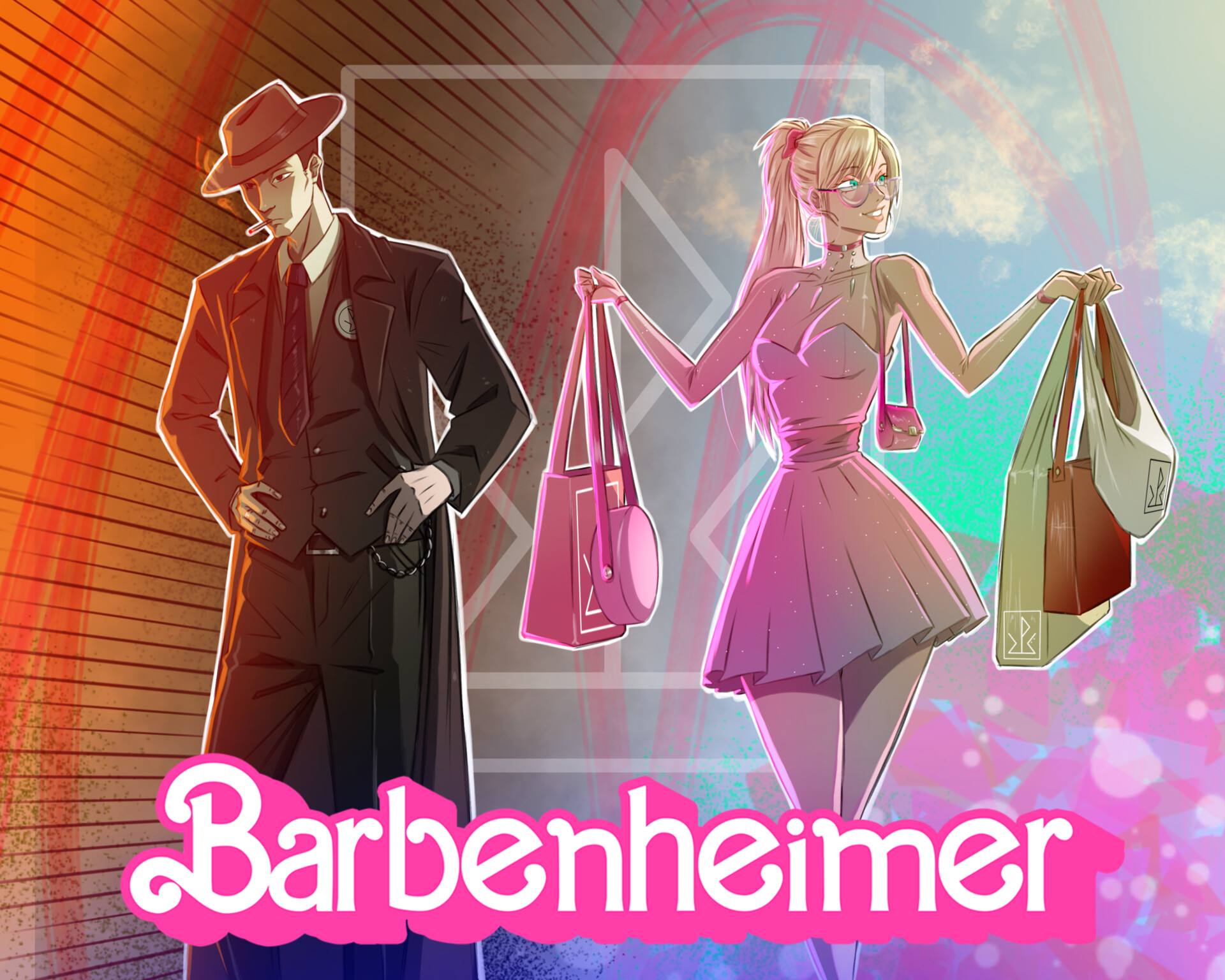 Barbie fan shop art