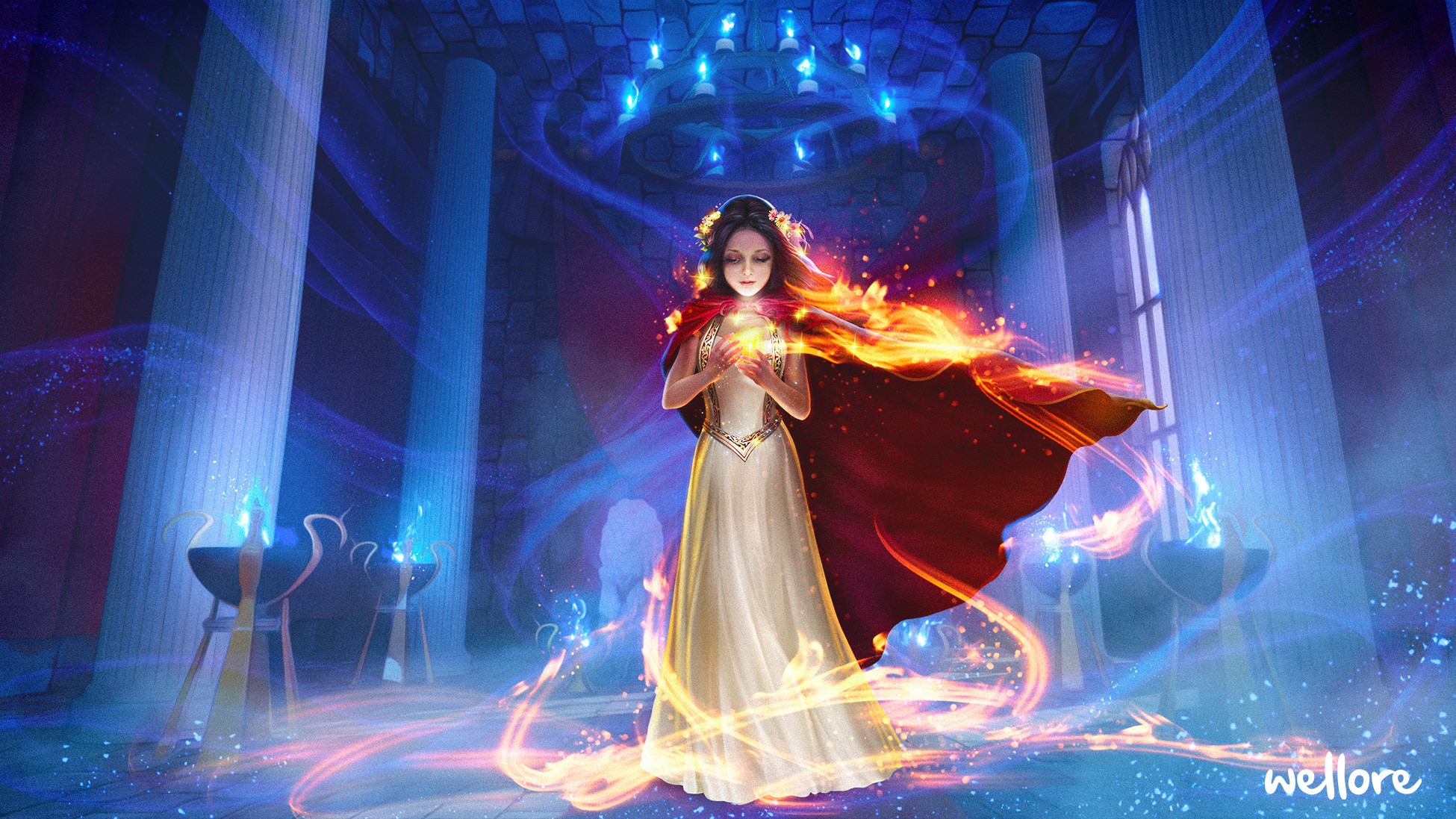 The Snow Fable: Mystery of the Flame  | Wellore, Alawar Entertainment (https://store.steampowered.com/app/2019650/The_Snow_Fable_Mystery_of_the_Flame) | Character and Background