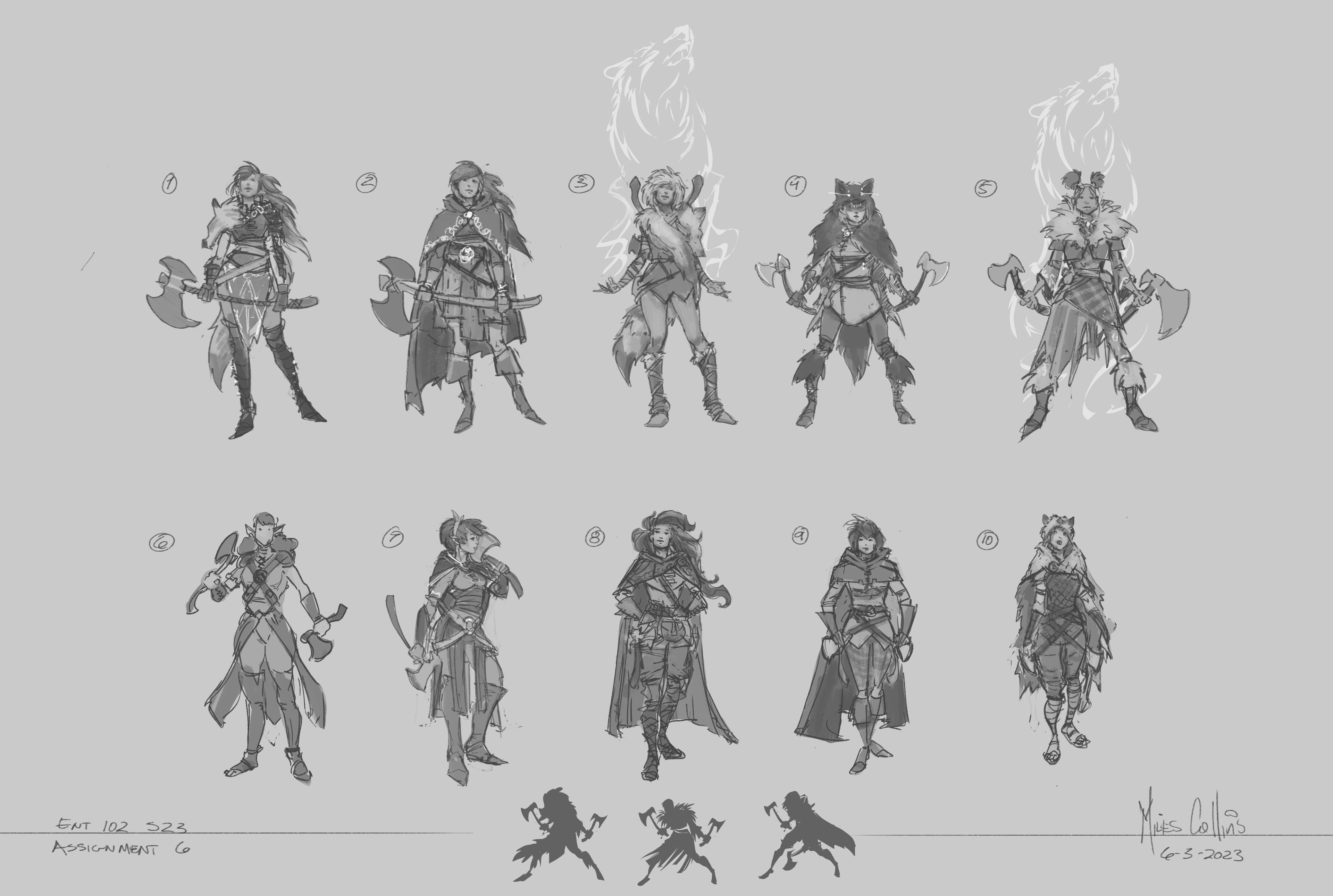 Initial sketches