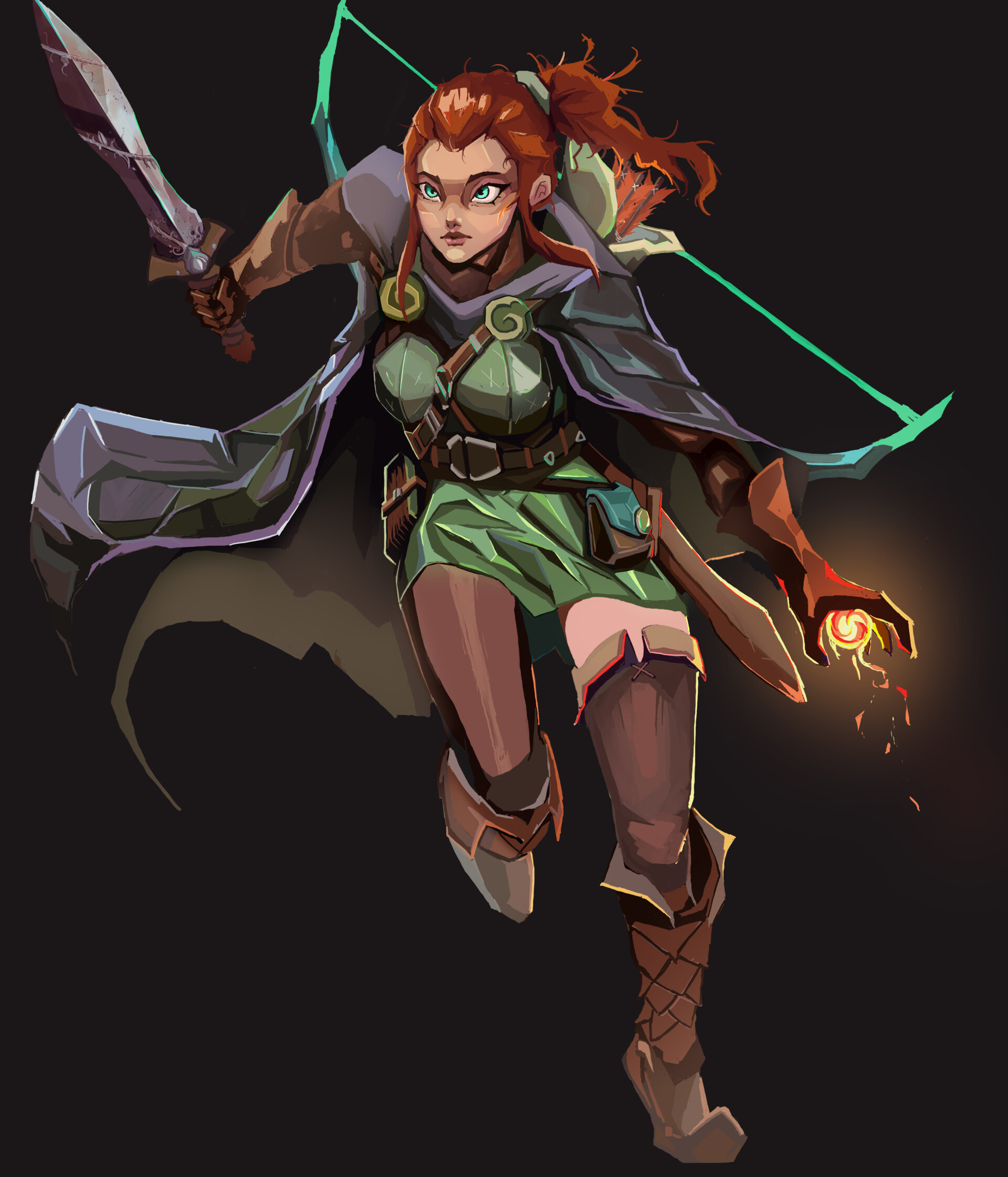 Paladraws Female Ranger DnD