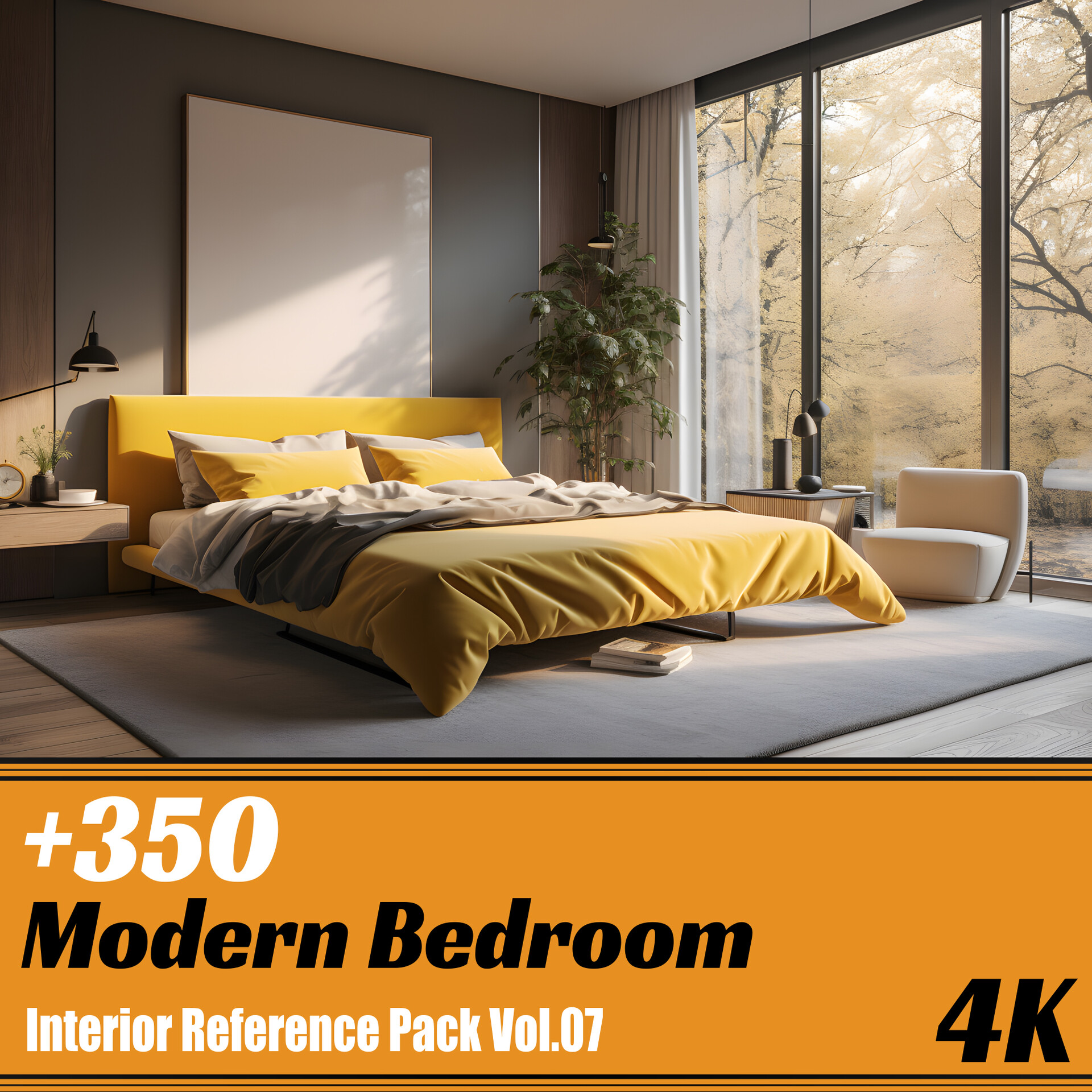 ArtStation - +350 Modern Bedroom | 4k | Interior Reference Pack Vol.07