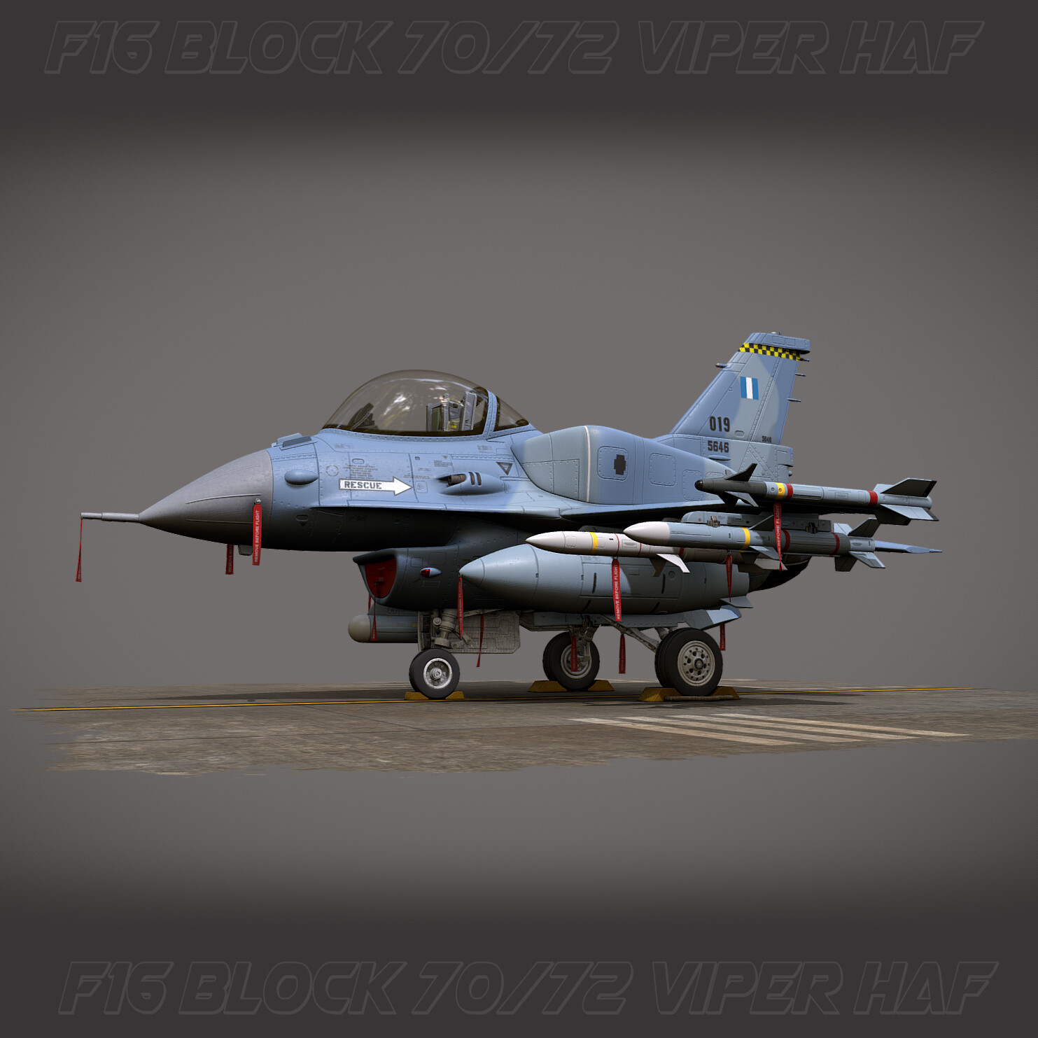 ArtStation - F16 Block 70_72 Viper HAF