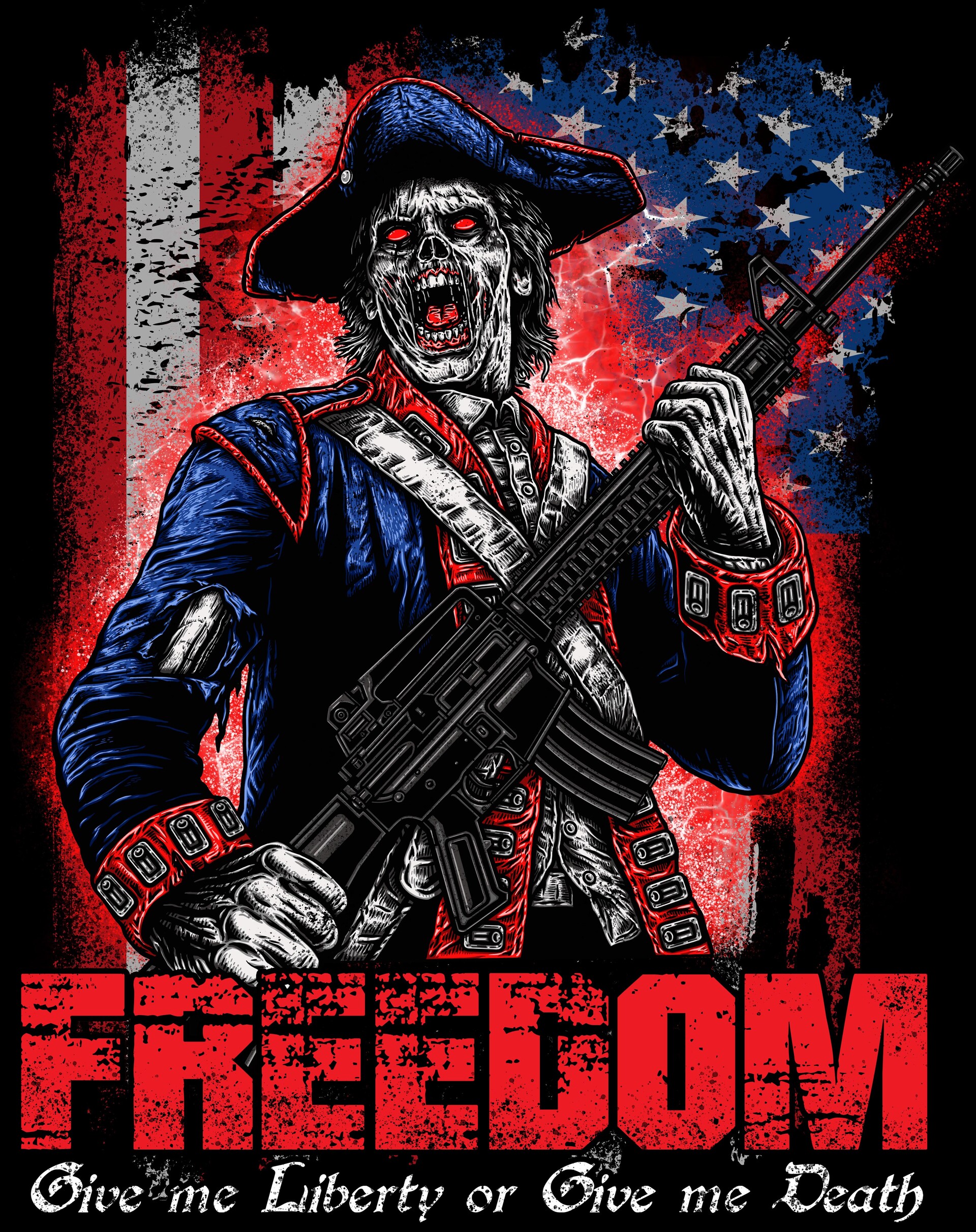 ArtStation Zombie Patriot shirt