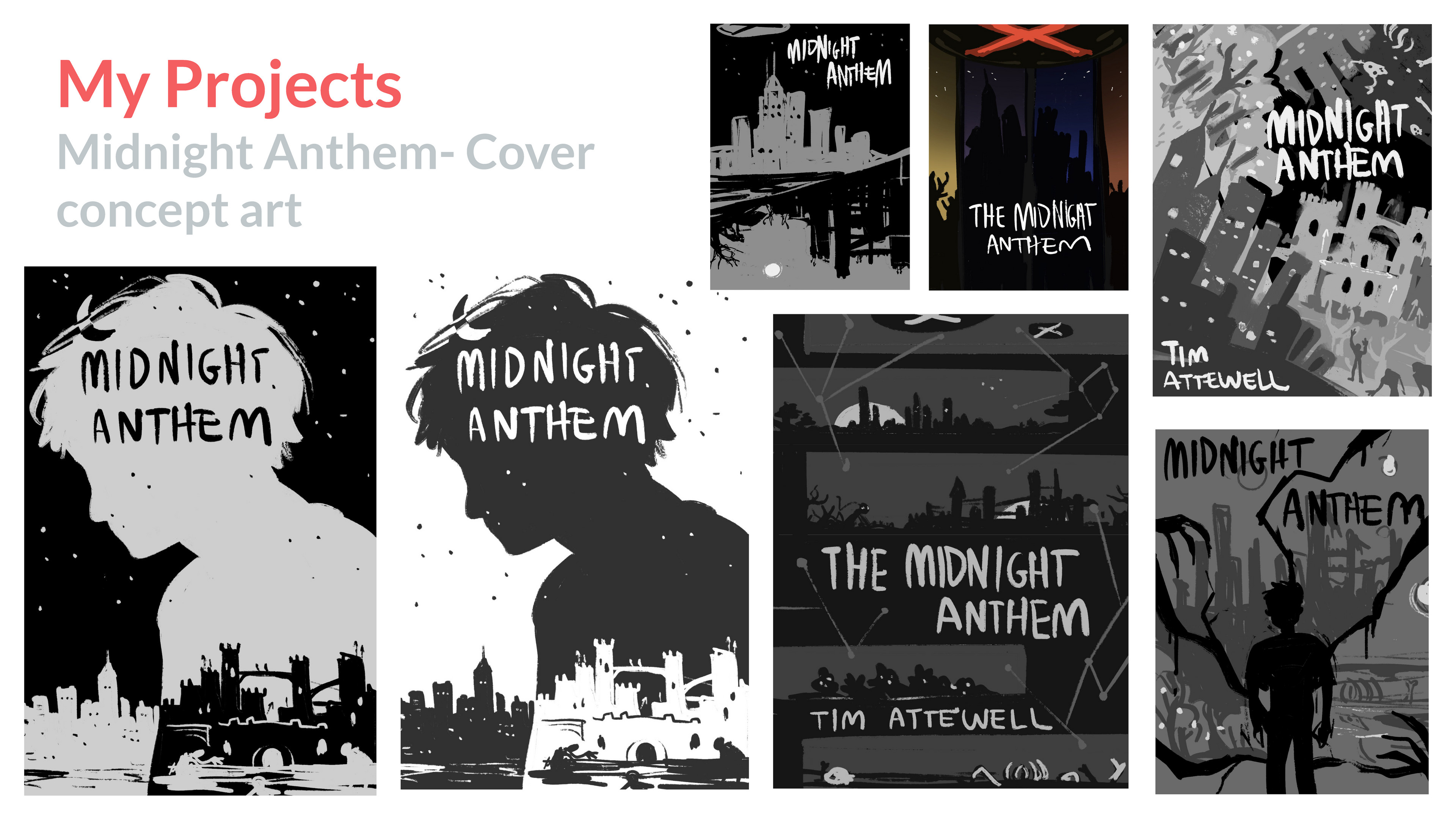 Midnight Anthem Cover Design concepts
