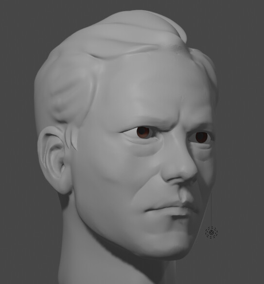 I sculpted a face based on the initial character concept art in my own time because it was fun but also because it helped me stay accurate to the concept. I wouldn't do this for every character though