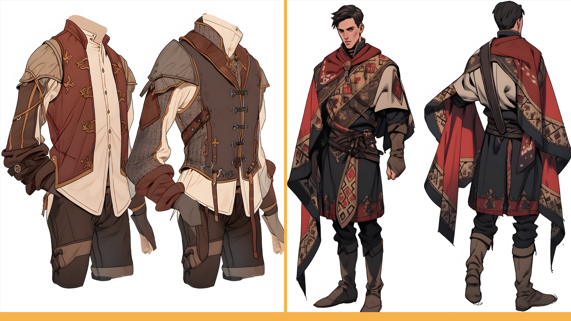 ArtStation 303 Anime Medieval Outfit male