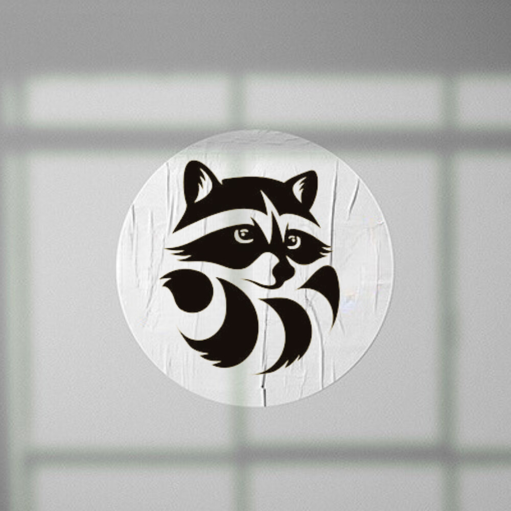 Тату енот. Енот лого. Енот Минимализм. Енот трафарет