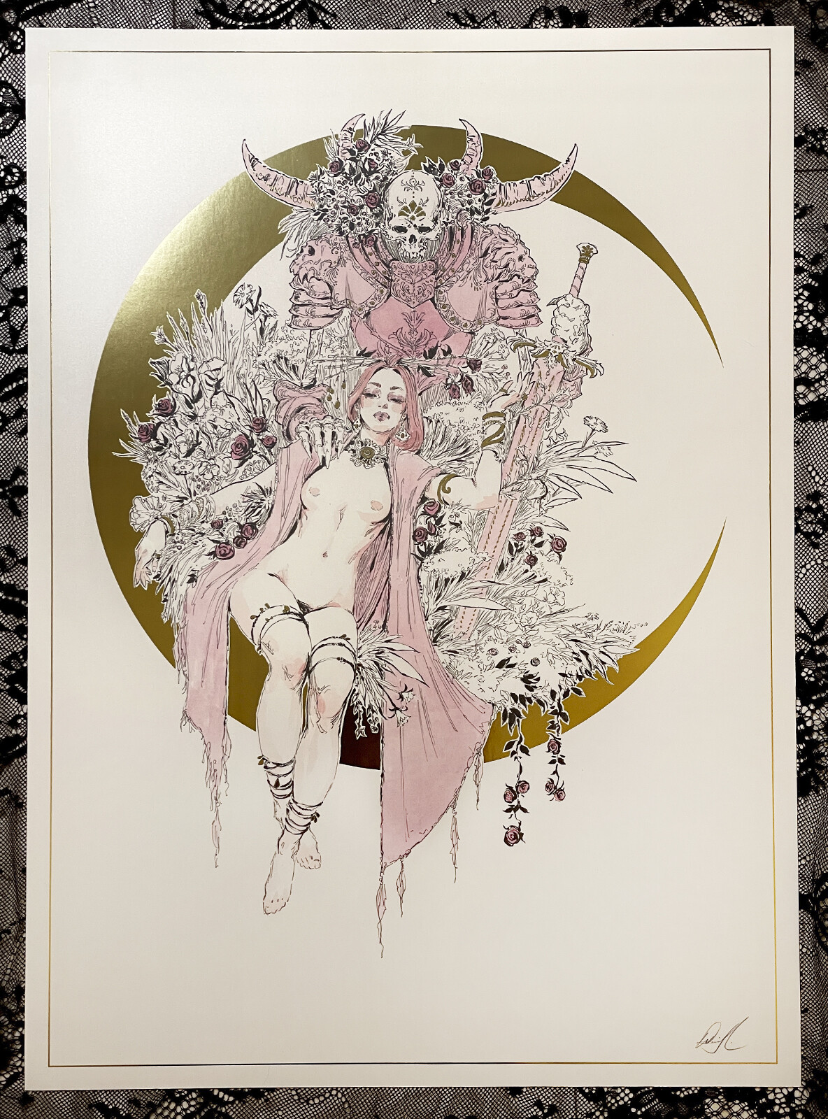 La Luna Flora Timed Limited Ed. Print