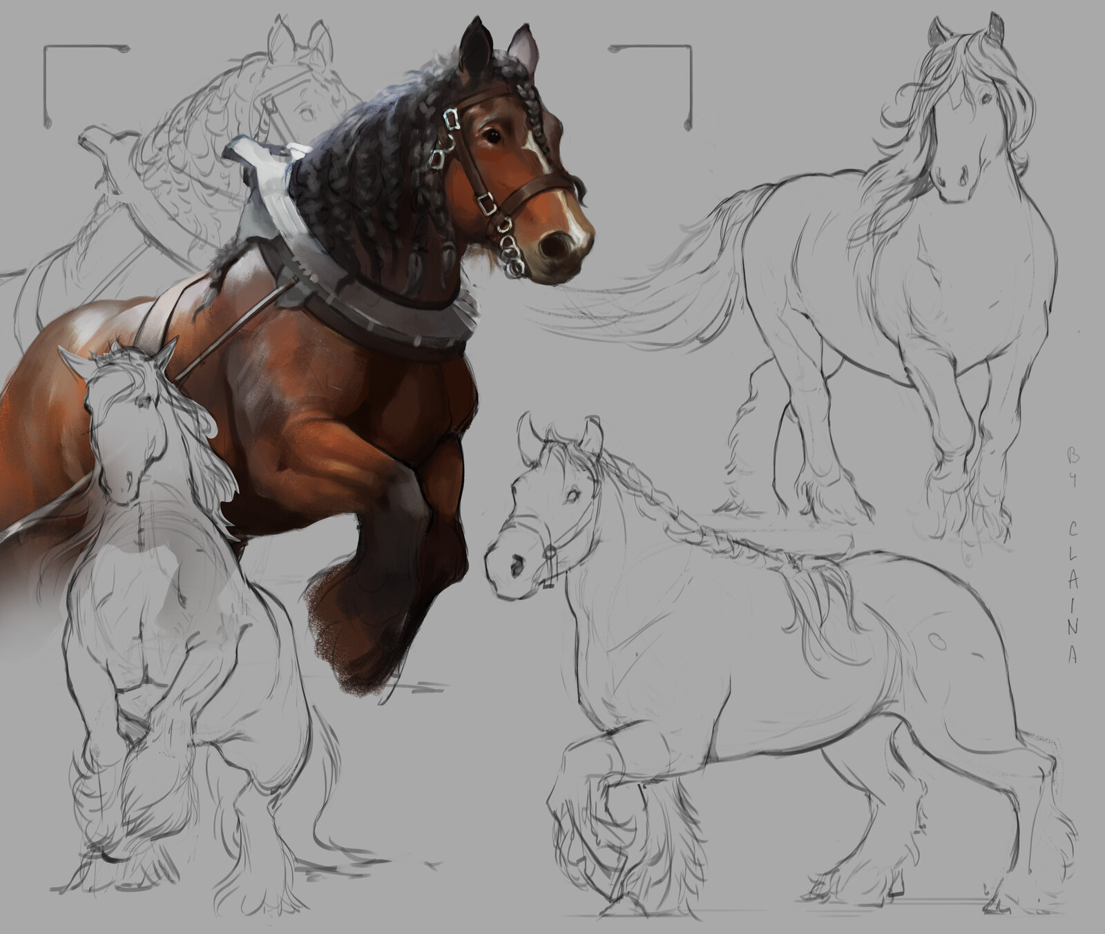 Draft horses