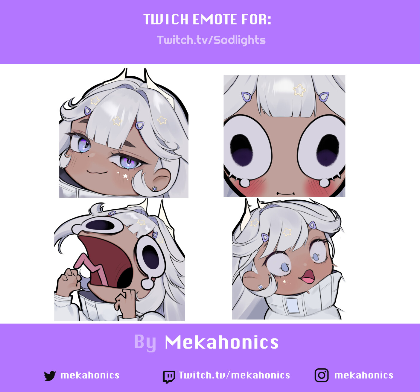 ArtStation Sadlight Twitch Emotes