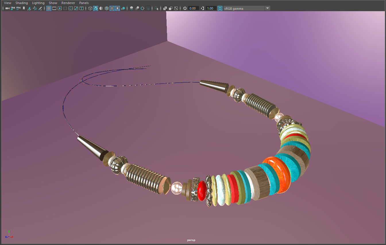ArtStation - beads on the neck
