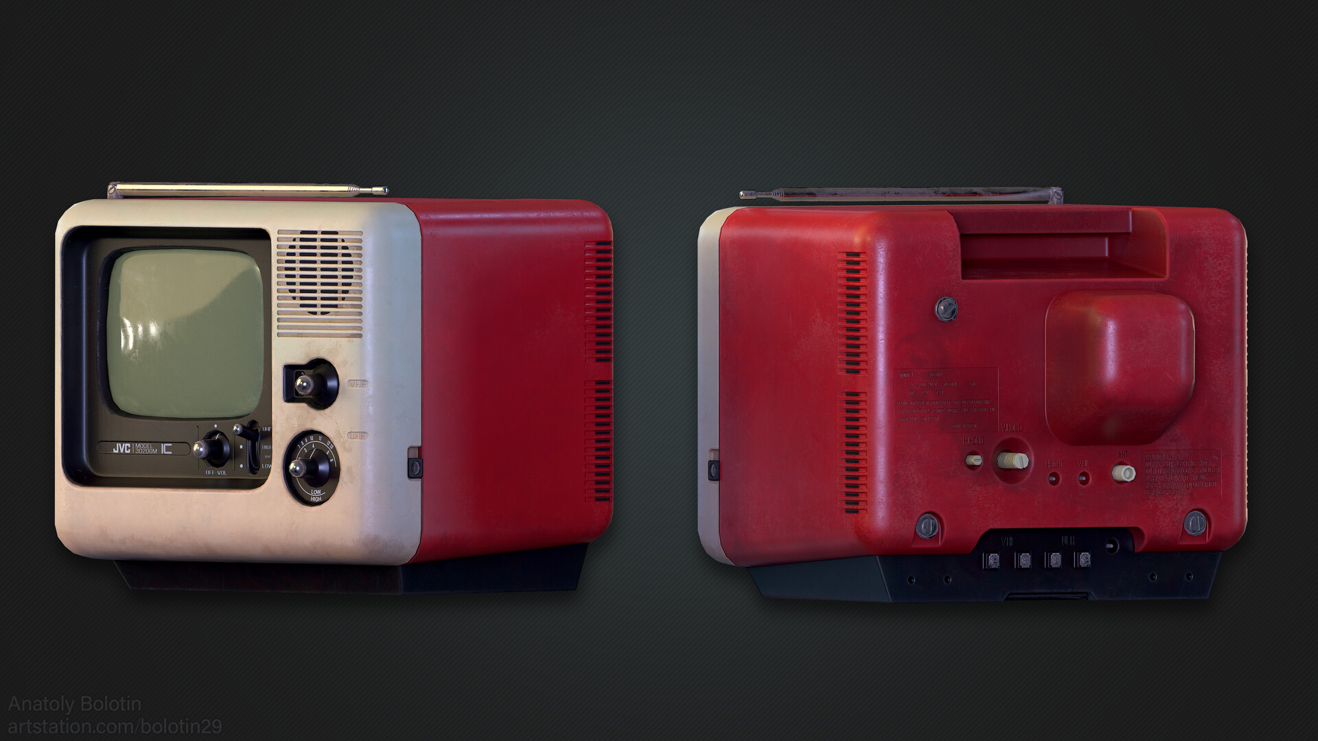 ArtStation - Old TV Game art