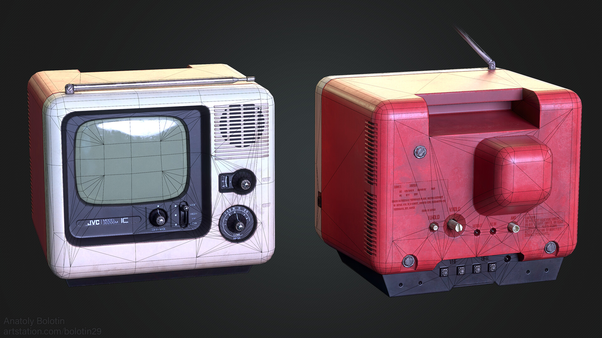 ArtStation - Old TV Game art