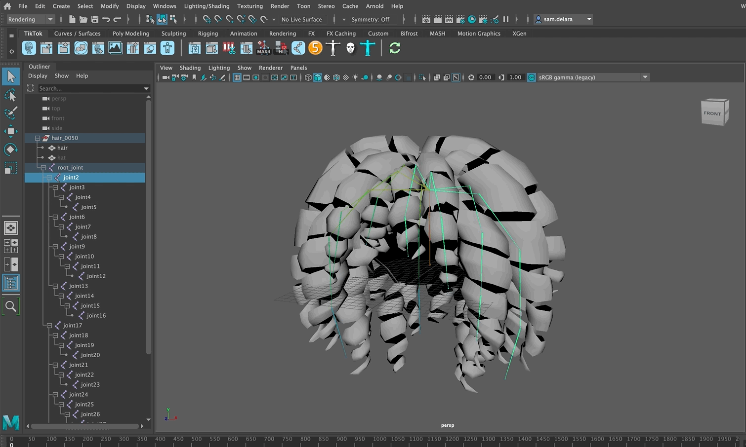 The Maya joint tool also allows artists to easily rename all their joints as desired after they have already been created.