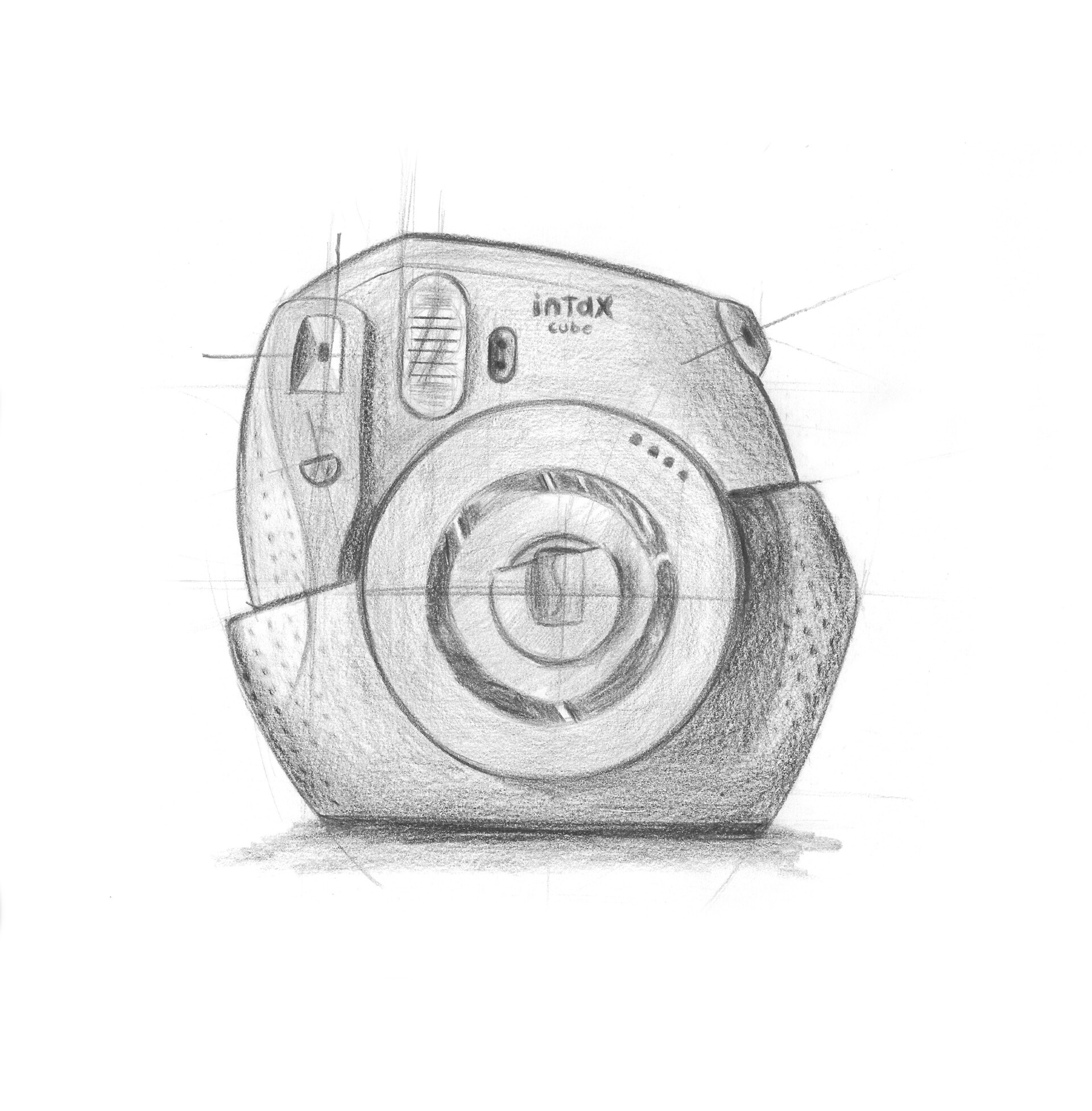 Sketch Of Polaroid Camera Polaroid Camera – The Roaming Illustrator