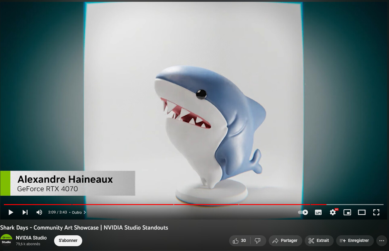 big shoutout to Nvidia Studio for showcasing my work