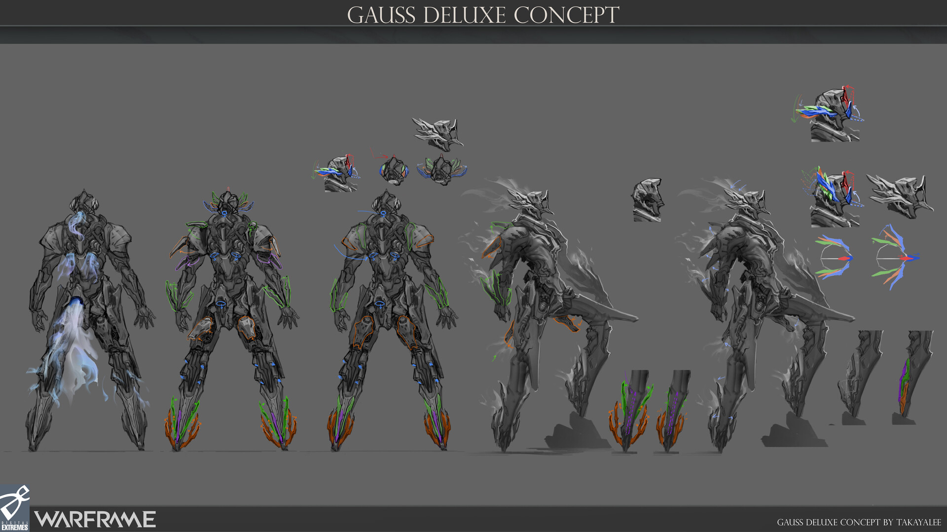Takkaya Leeladechakul - Warframe : Gauss “Kresnik” Deluxe Skin Concept.