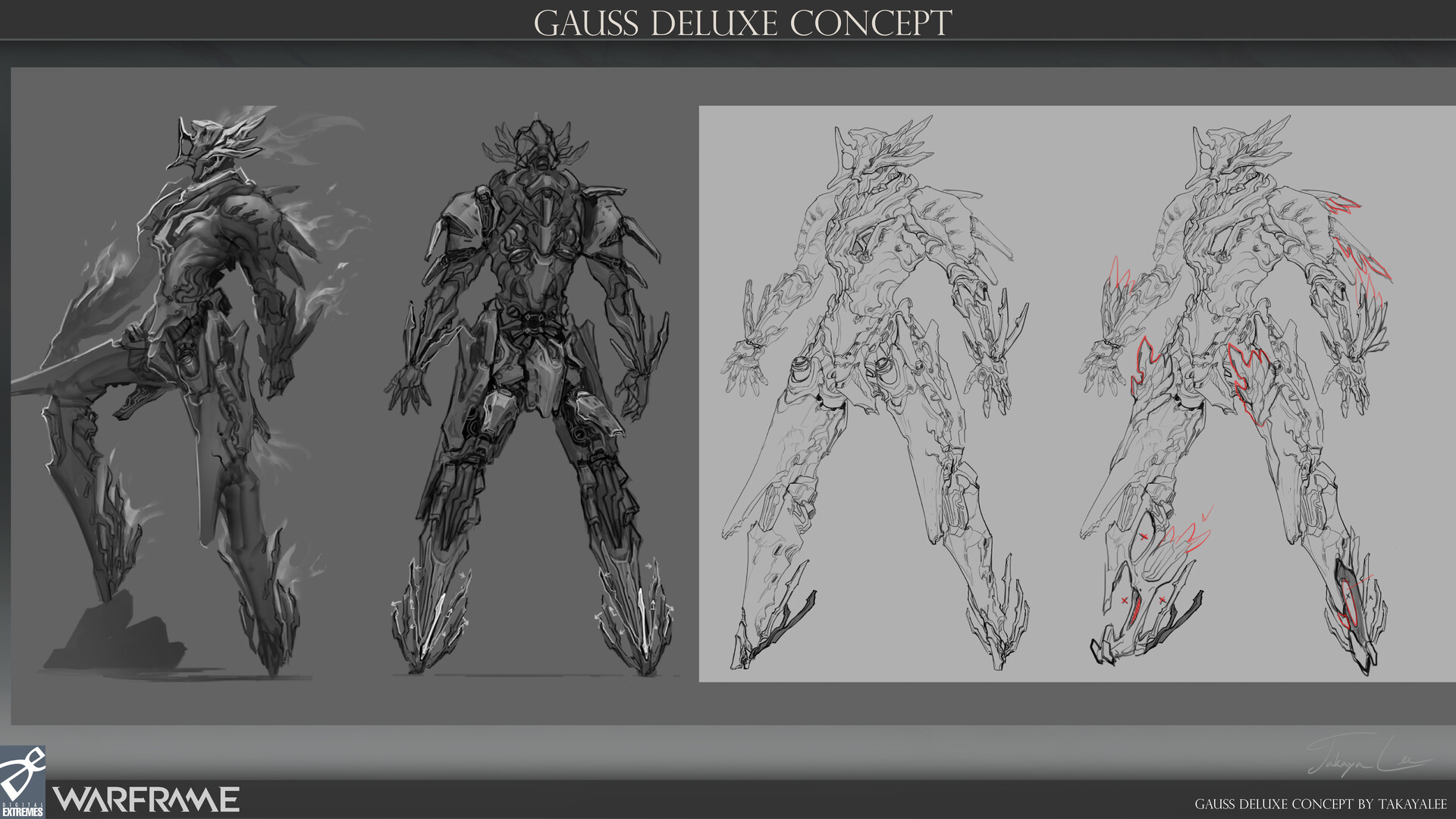Takkaya Leeladechakul - Warframe : Gauss “Kresnik” Deluxe Skin Concept.