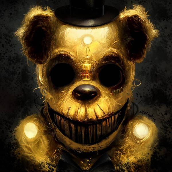 ArtStation - Golden and toy freddy drawing