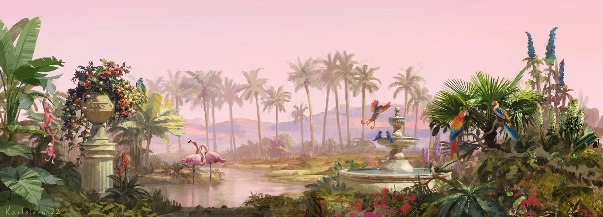 ArtStation Barbie (2023) Barbieland interiors