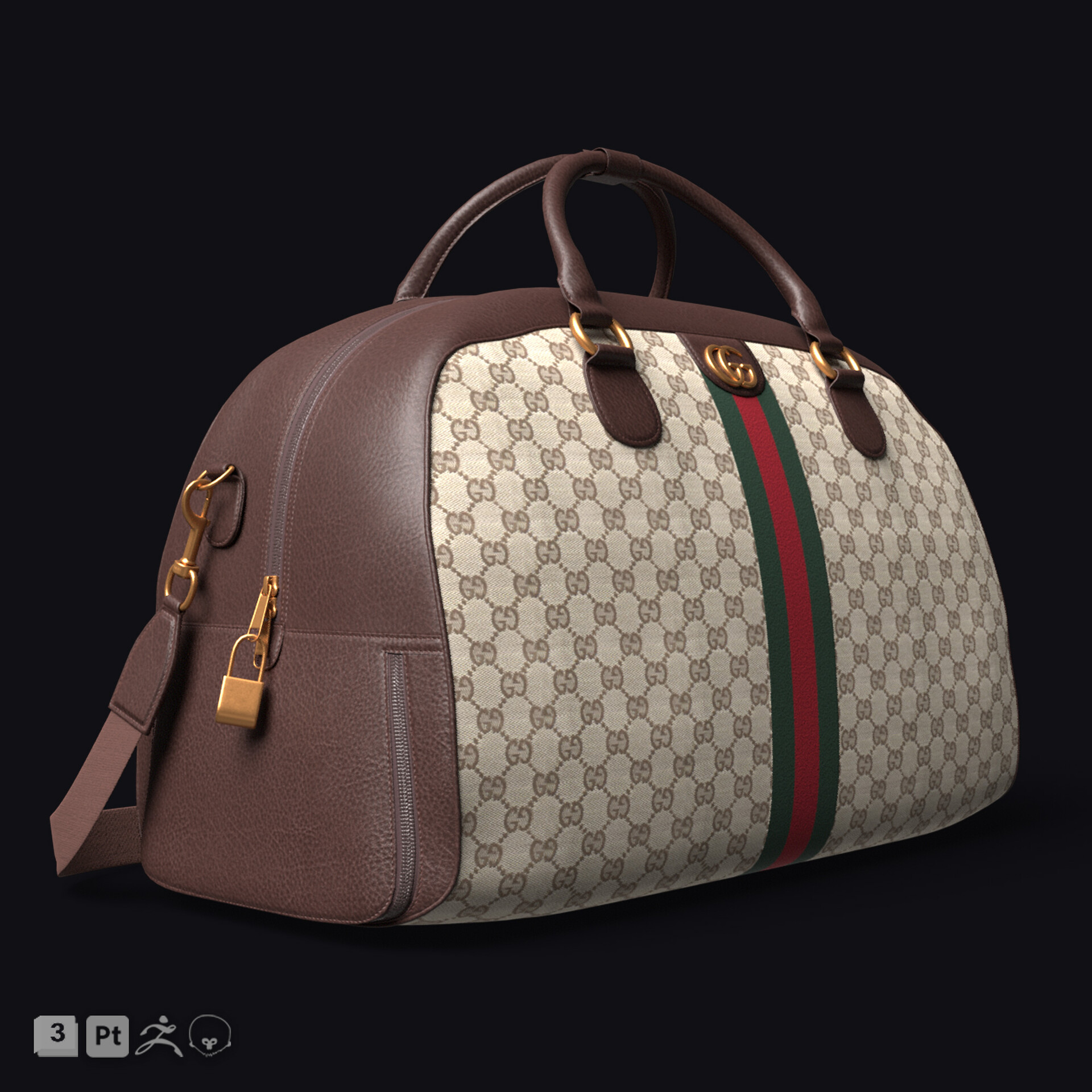 Gucci Gucci Signature leather duffle Detail 2 | Leather duffle bag men,  Leather duffel bag, Bags