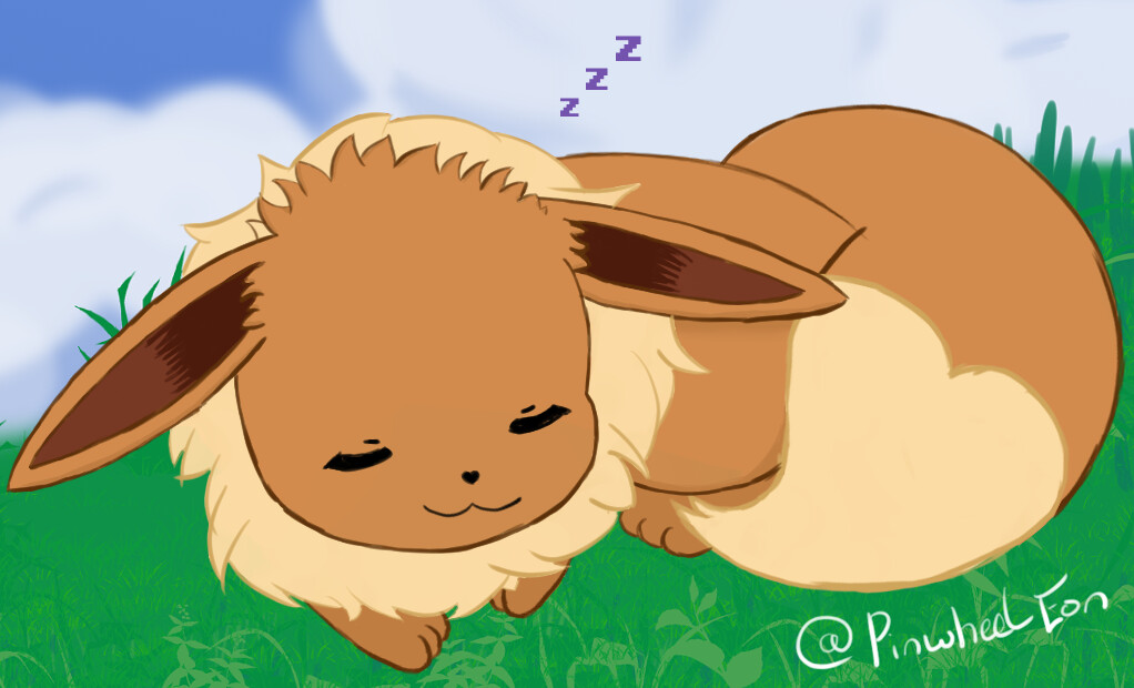 Sleeping eevee hot sale