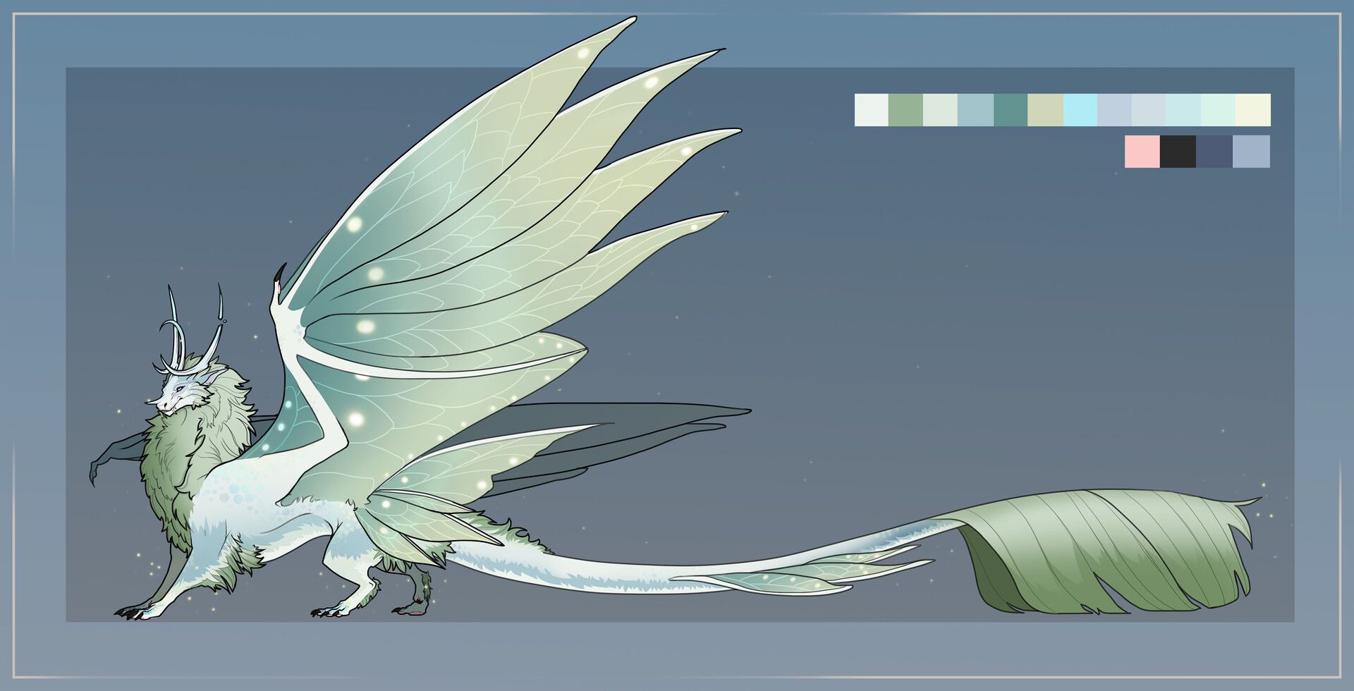 ArtStation Irah the Half Moonstone Dragon