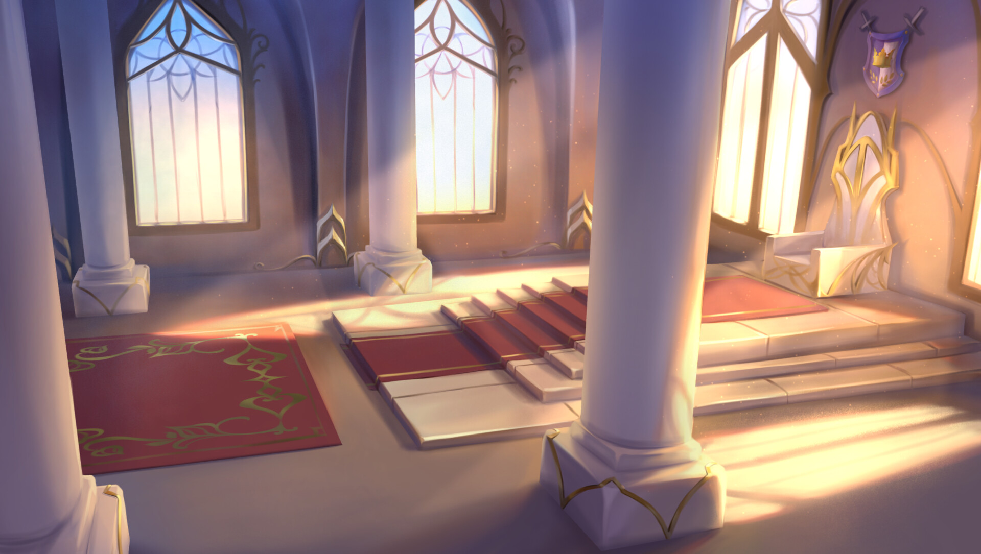 AI Art Generator: Gold throne room royal palace