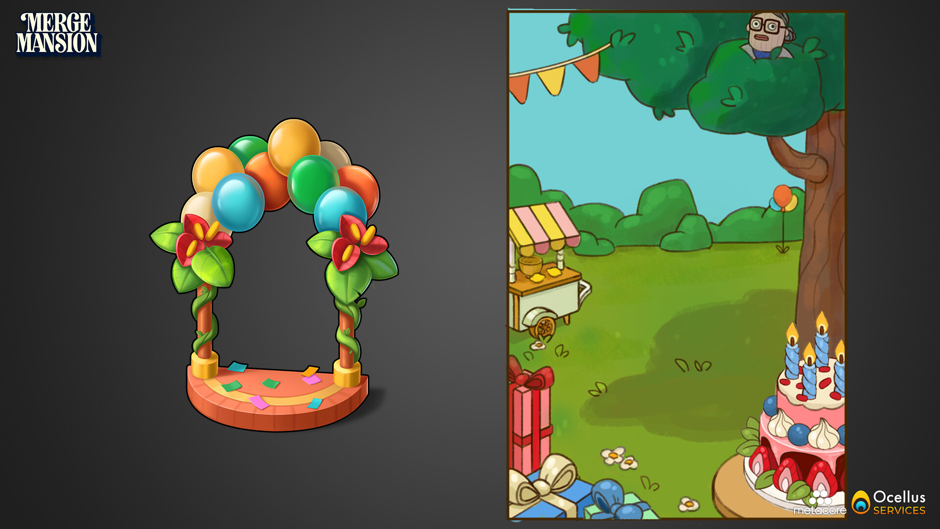 Ocellus SERVICES Merge Mansion Birthday Event