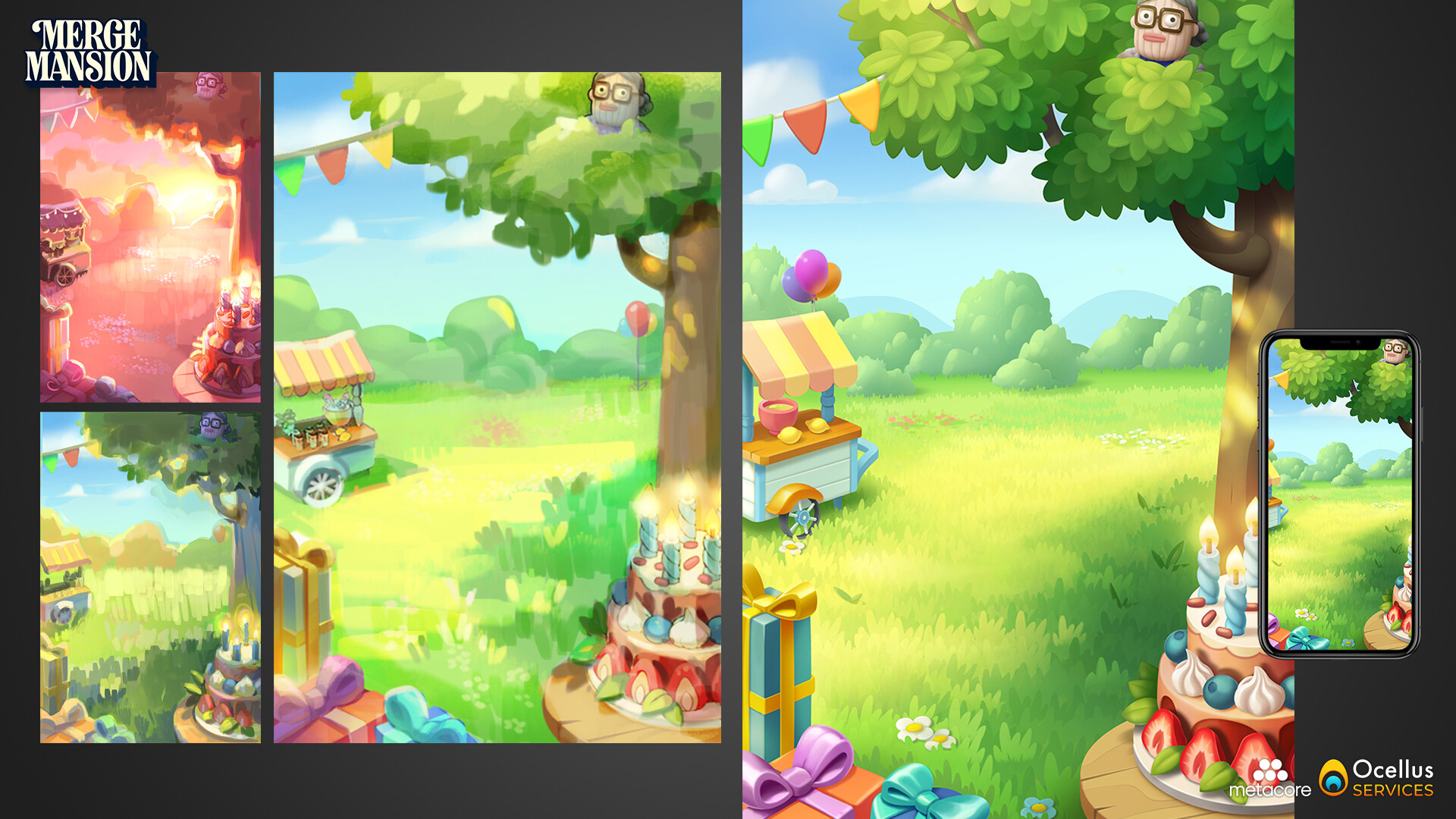 Ocellus SERVICES Merge Mansion Birthday Event