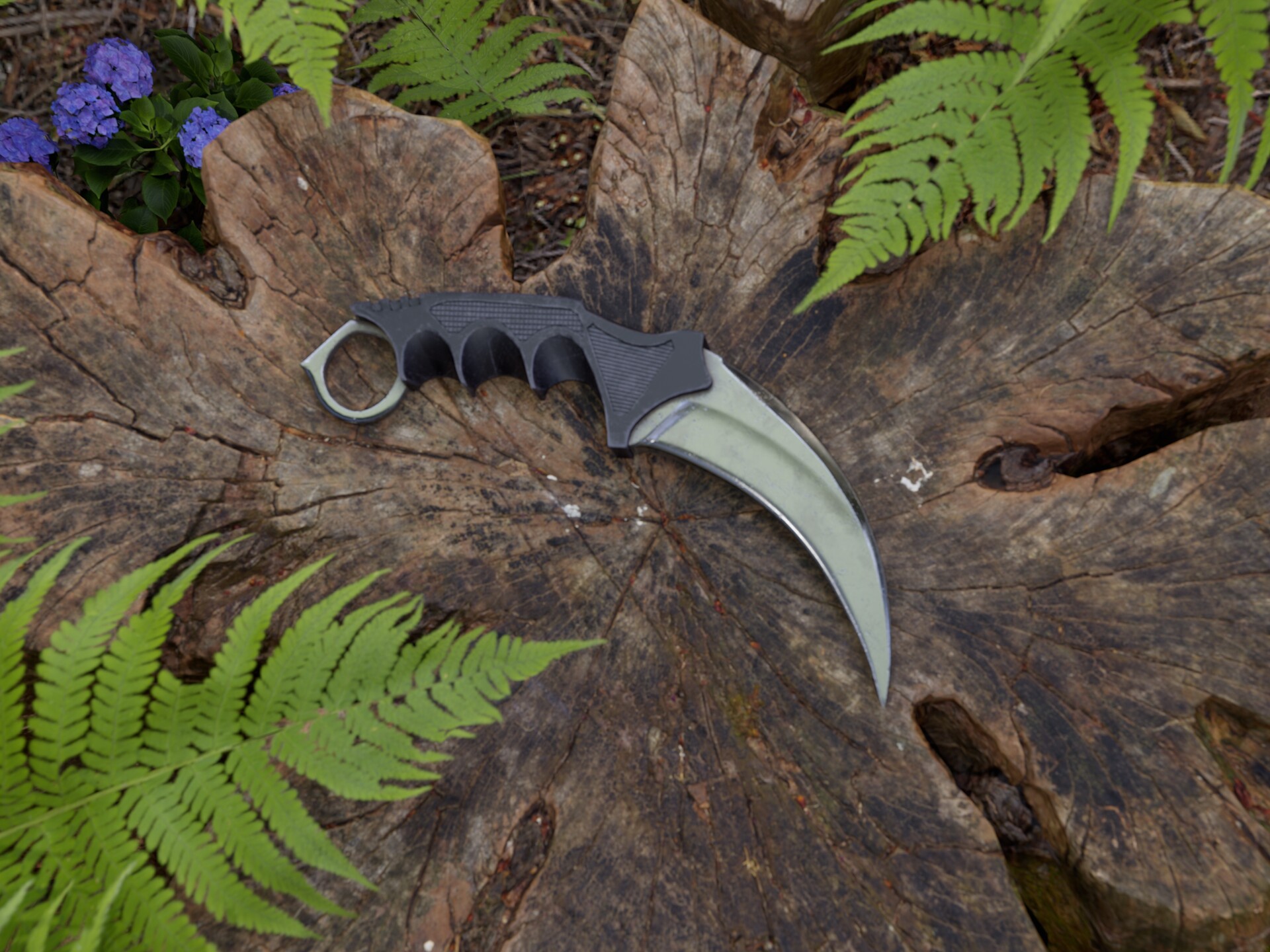 ArtStation Karambit Knife of the Forest