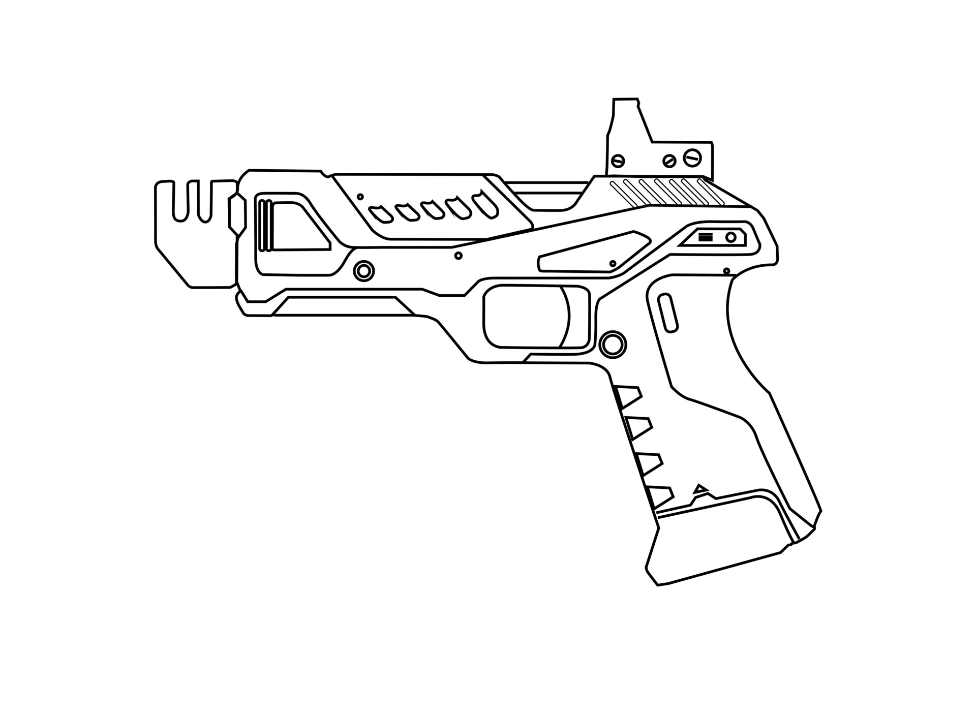 ArtStation - Gun Sketch