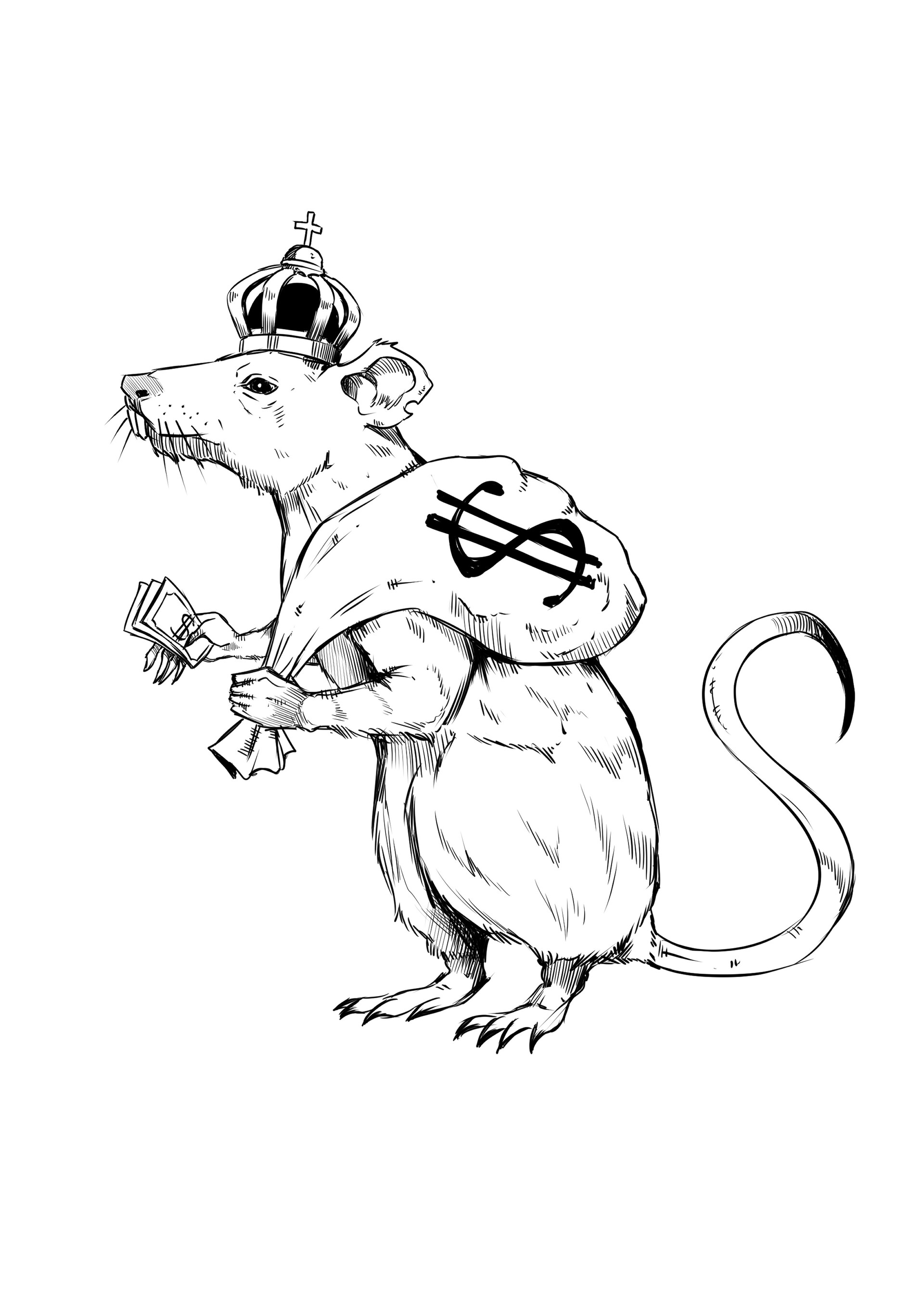 ArtStation - Rat king tattoo