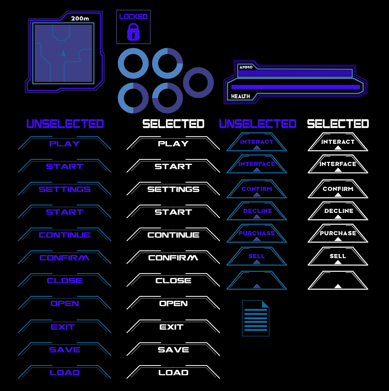 ArtStation - Cyberpunk Style HUD Concept 1