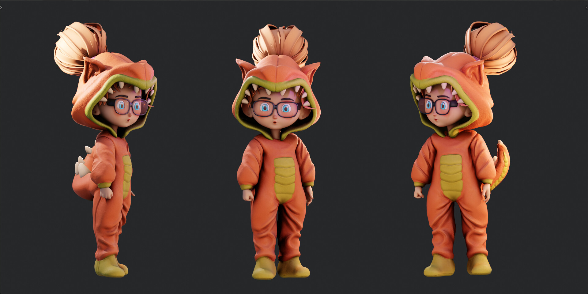 3D Store ZBrush Blender Character Models Download Rigged Girl 3d-store-zbrush-blender-character-models-download-rigged-girl