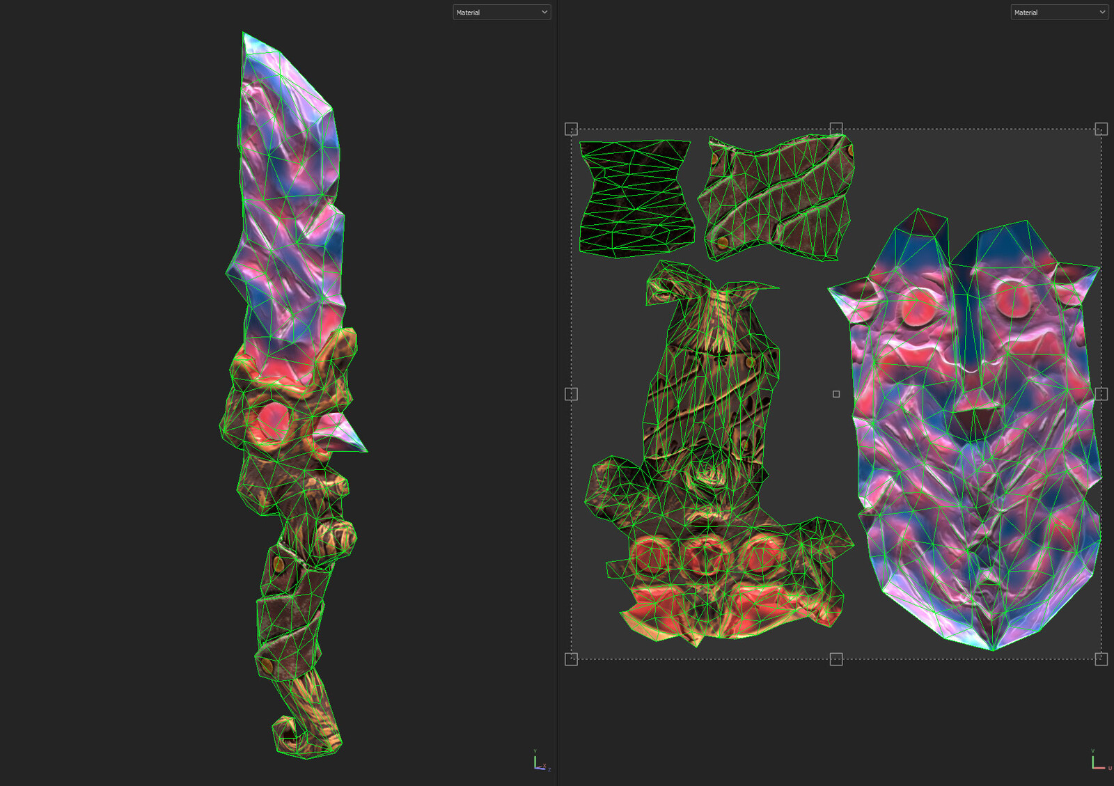 Abundance Knife wireframe