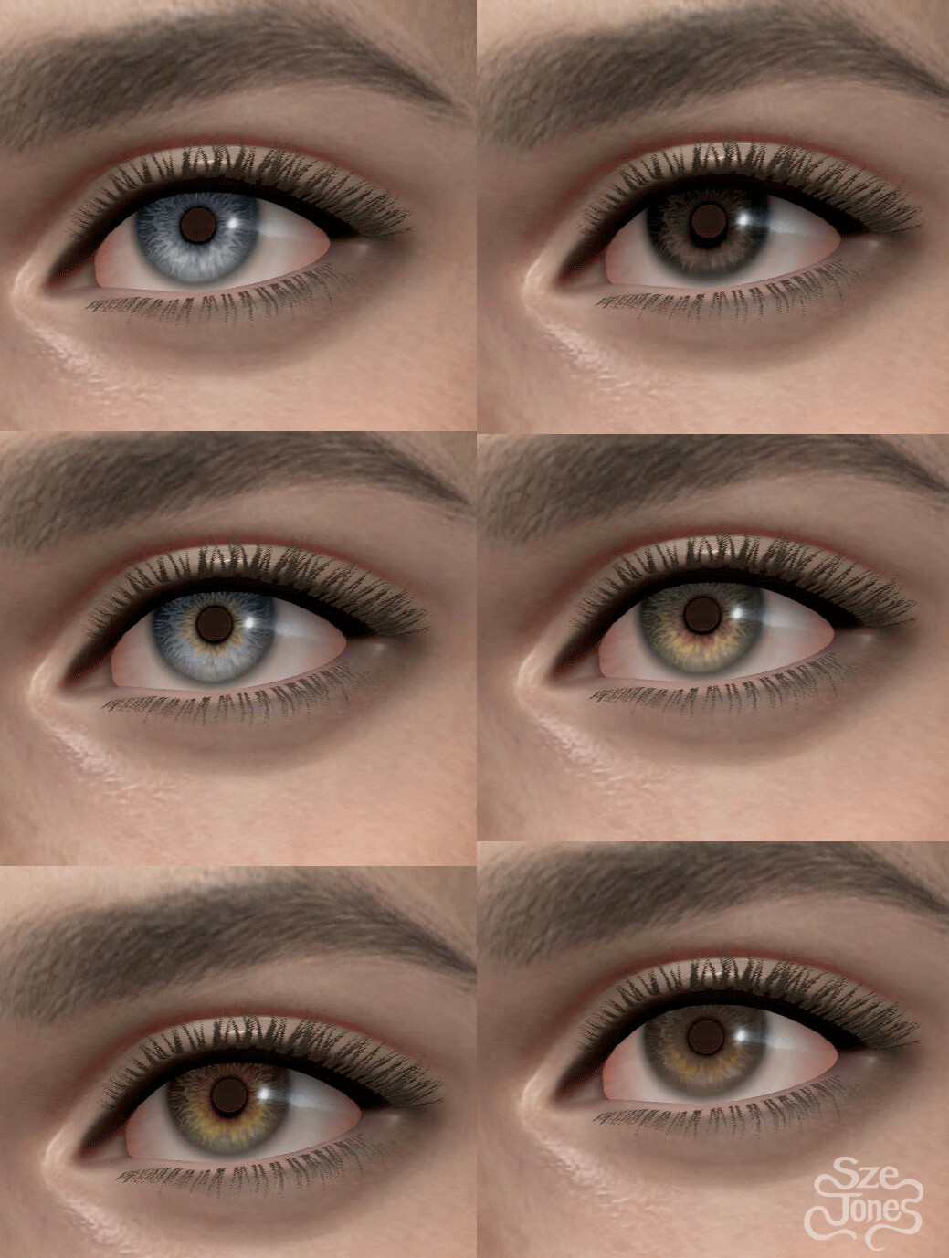 Unreal Engine - Iris Masks and Color Variations