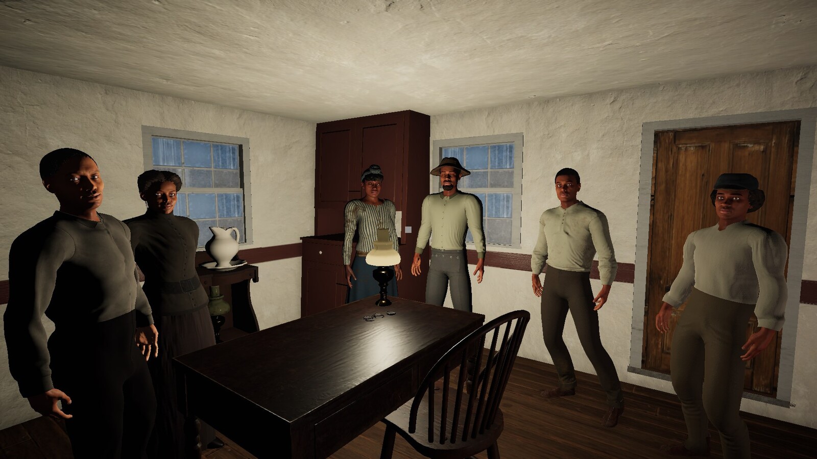 Arthur Family Escape scene 5 - screencap from interactive 3D Ancestory