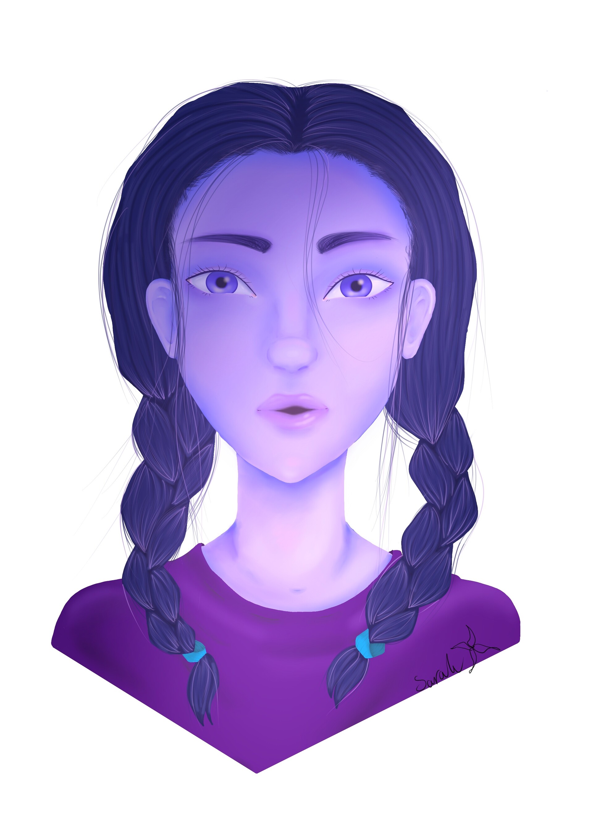 ArtStation - Purple Girl