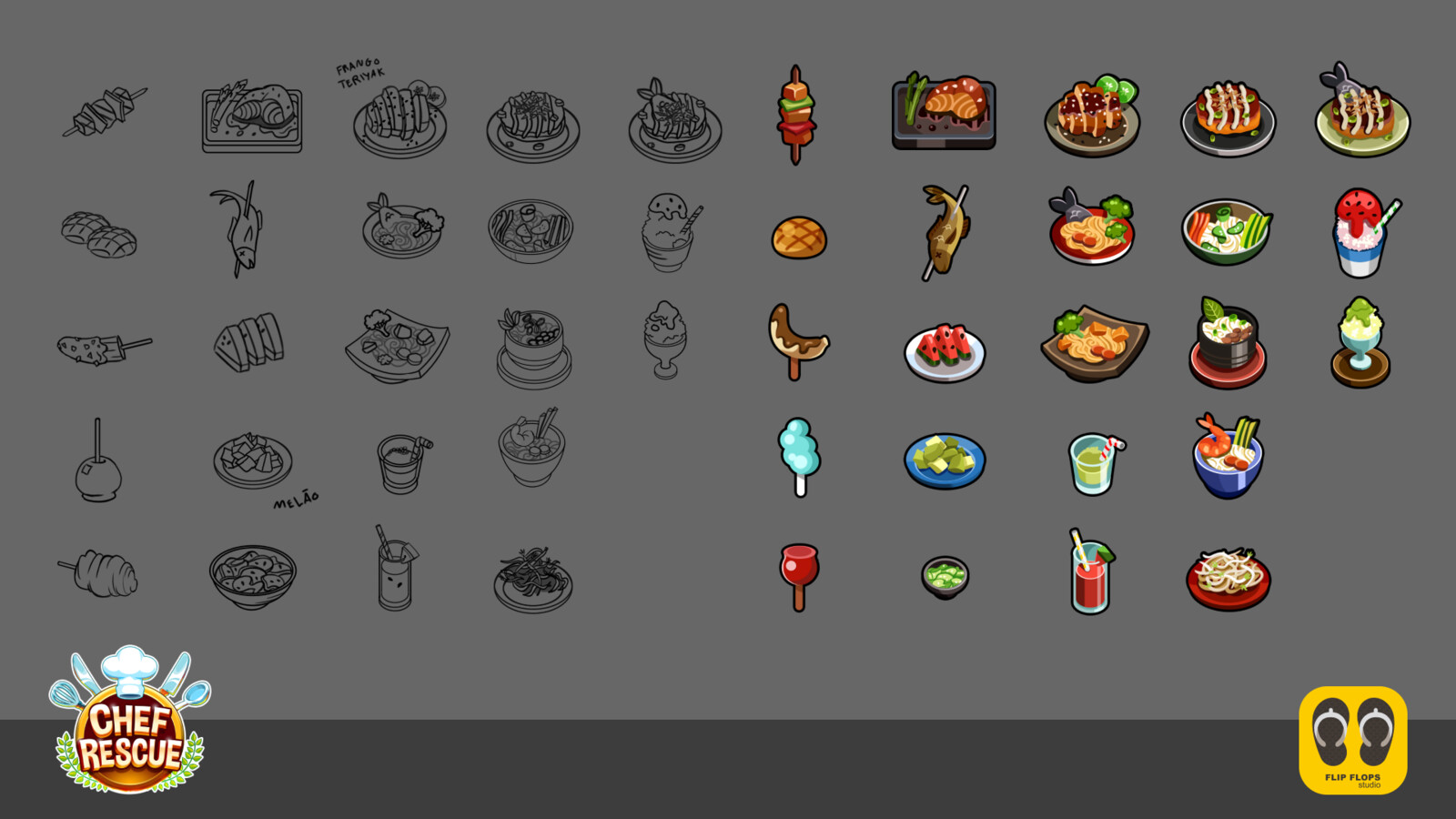 Study and final art of recipes