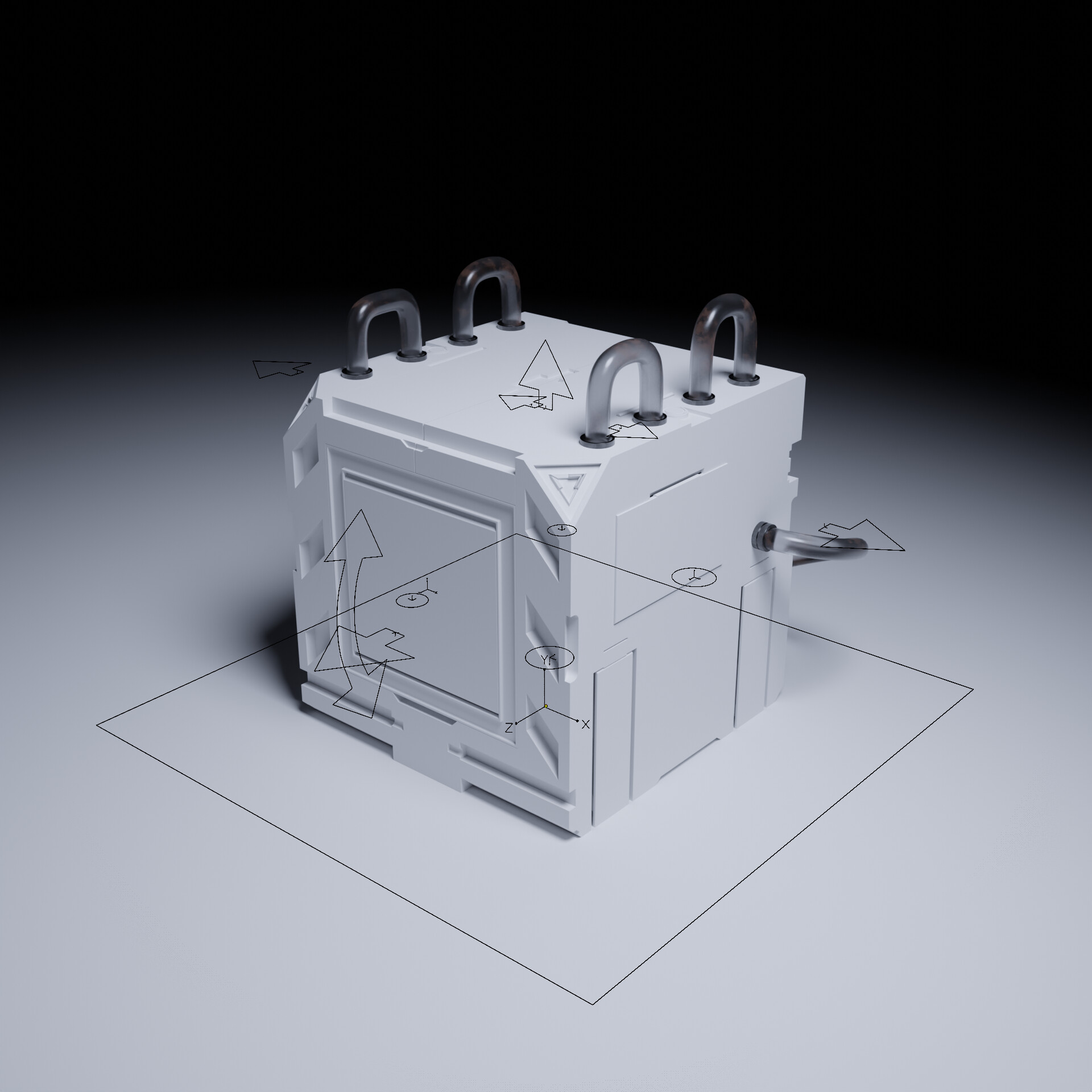 Saieb nazir rigged hardsurface prop