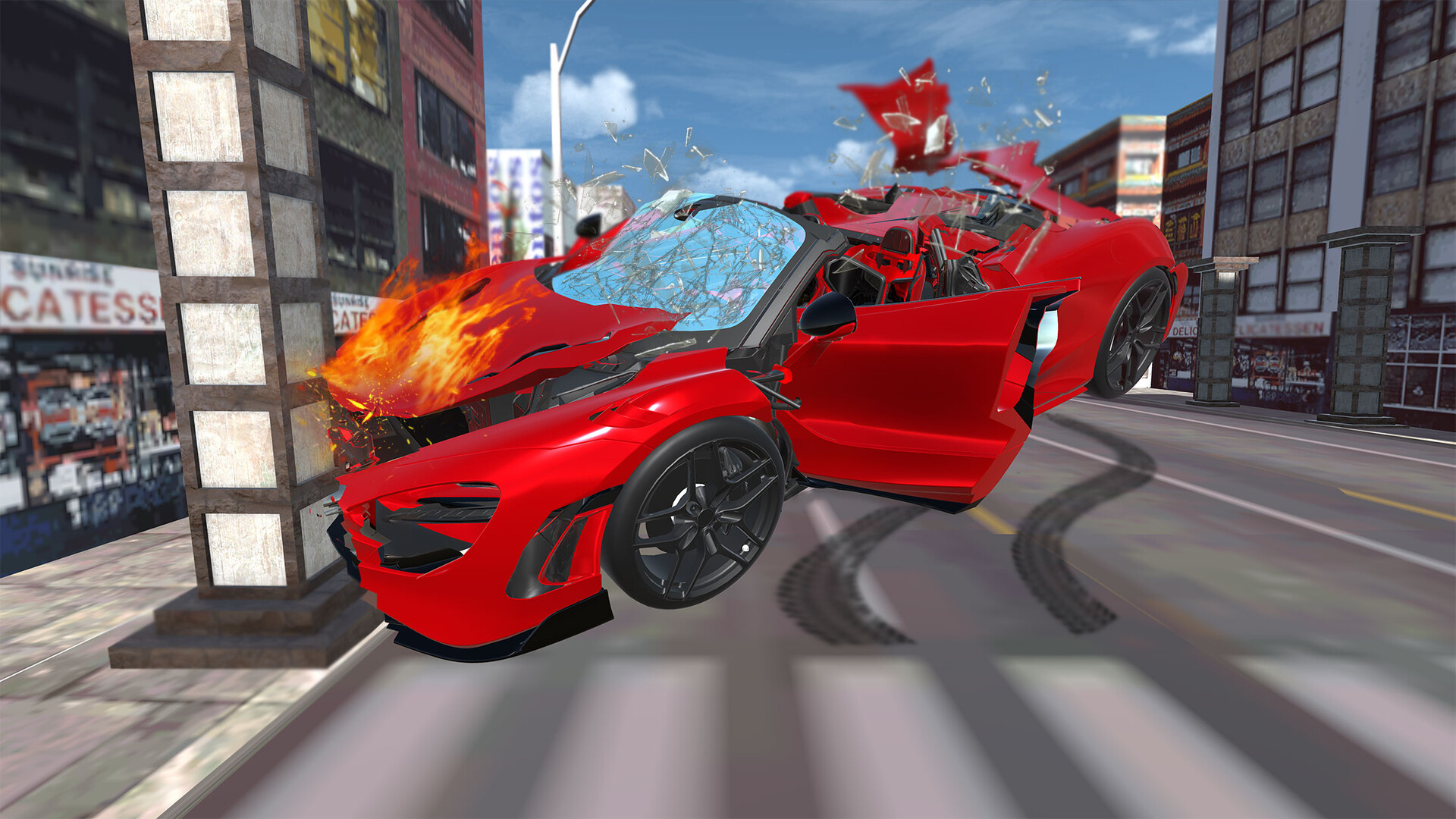 ArtStation - Stadium - Crash of Cars - Splash Screen