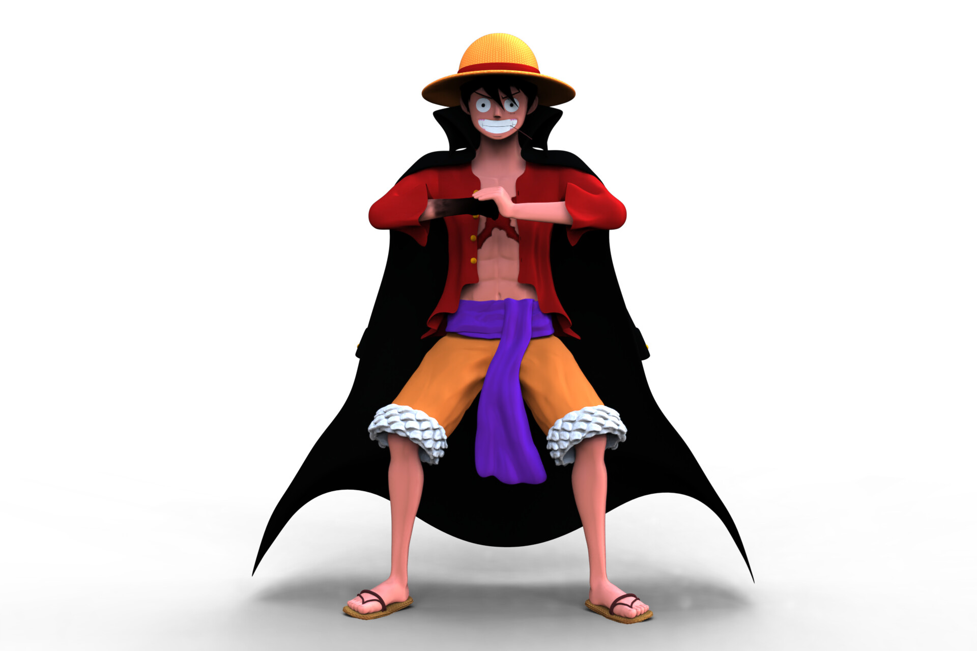 ArtStation - Luffy - One Piece (Rereading, Commission).