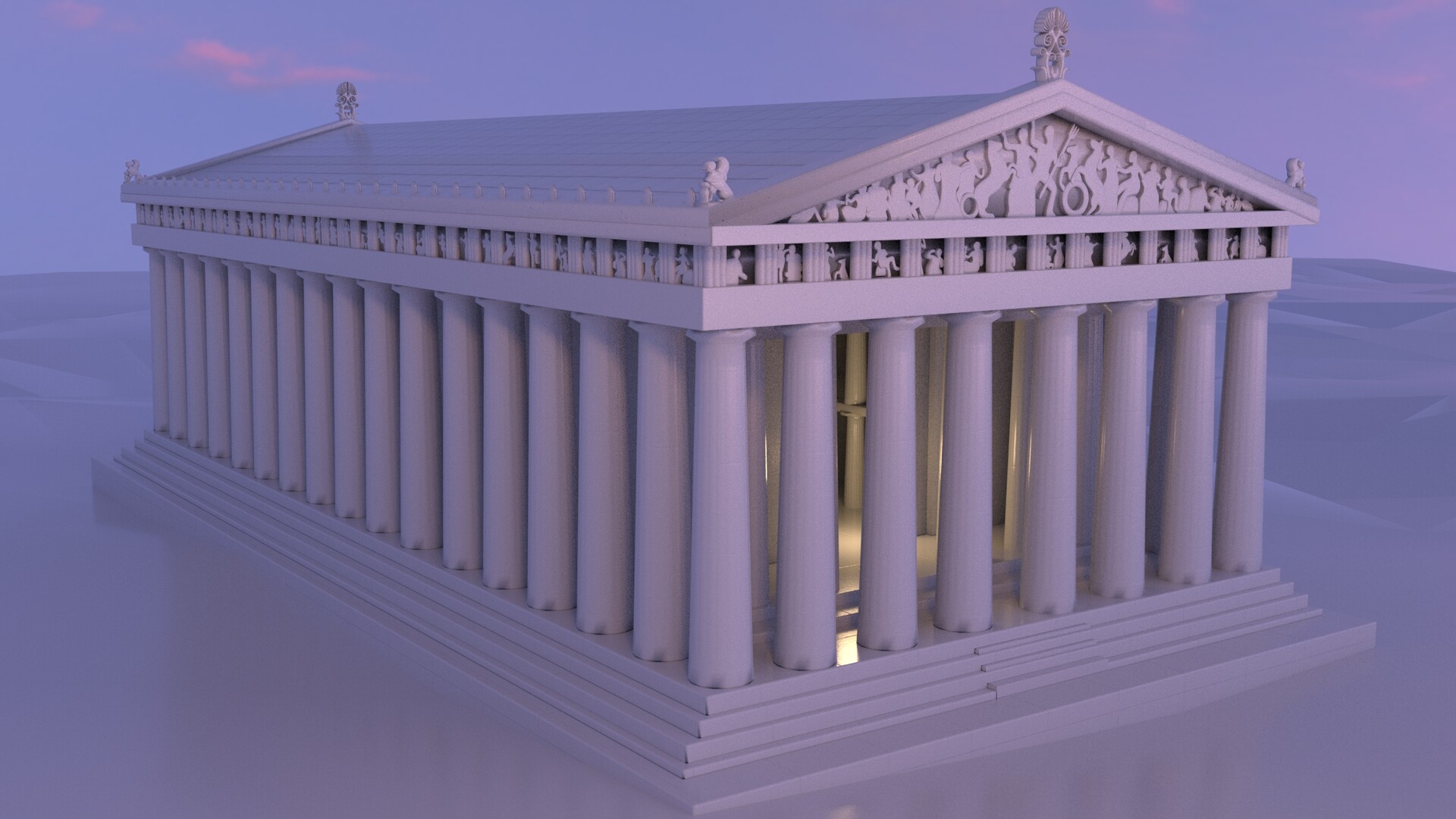 Malin Lie - Parthenon temple 3d model