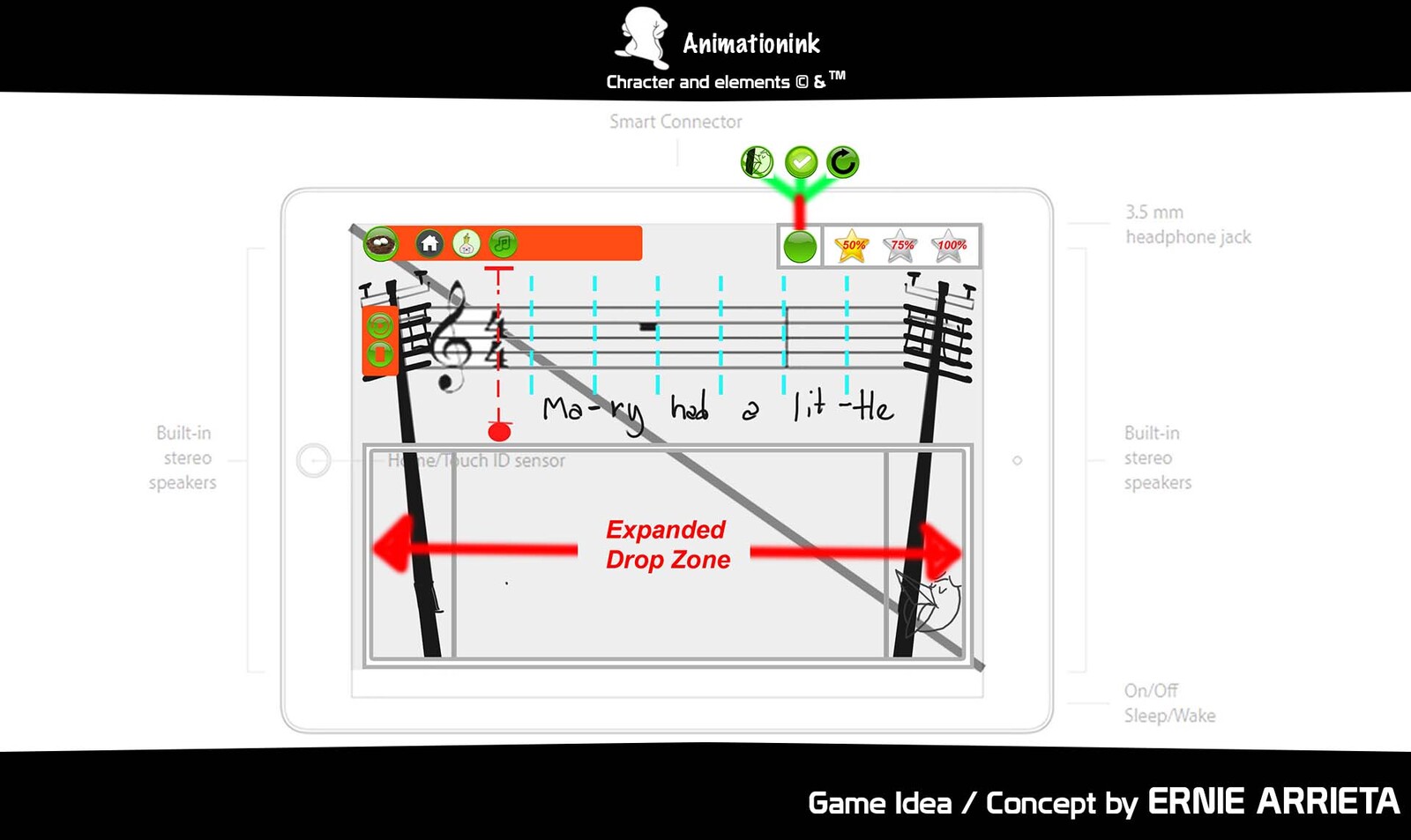 "The Birds - Musical Rhymes"
Art Directed: Ernie Arrieta // Game Designed: Ernie // 2d Animator: Ernie Arrieta And Kressent Rhodes // UI Designer: Ernie Arrieta.