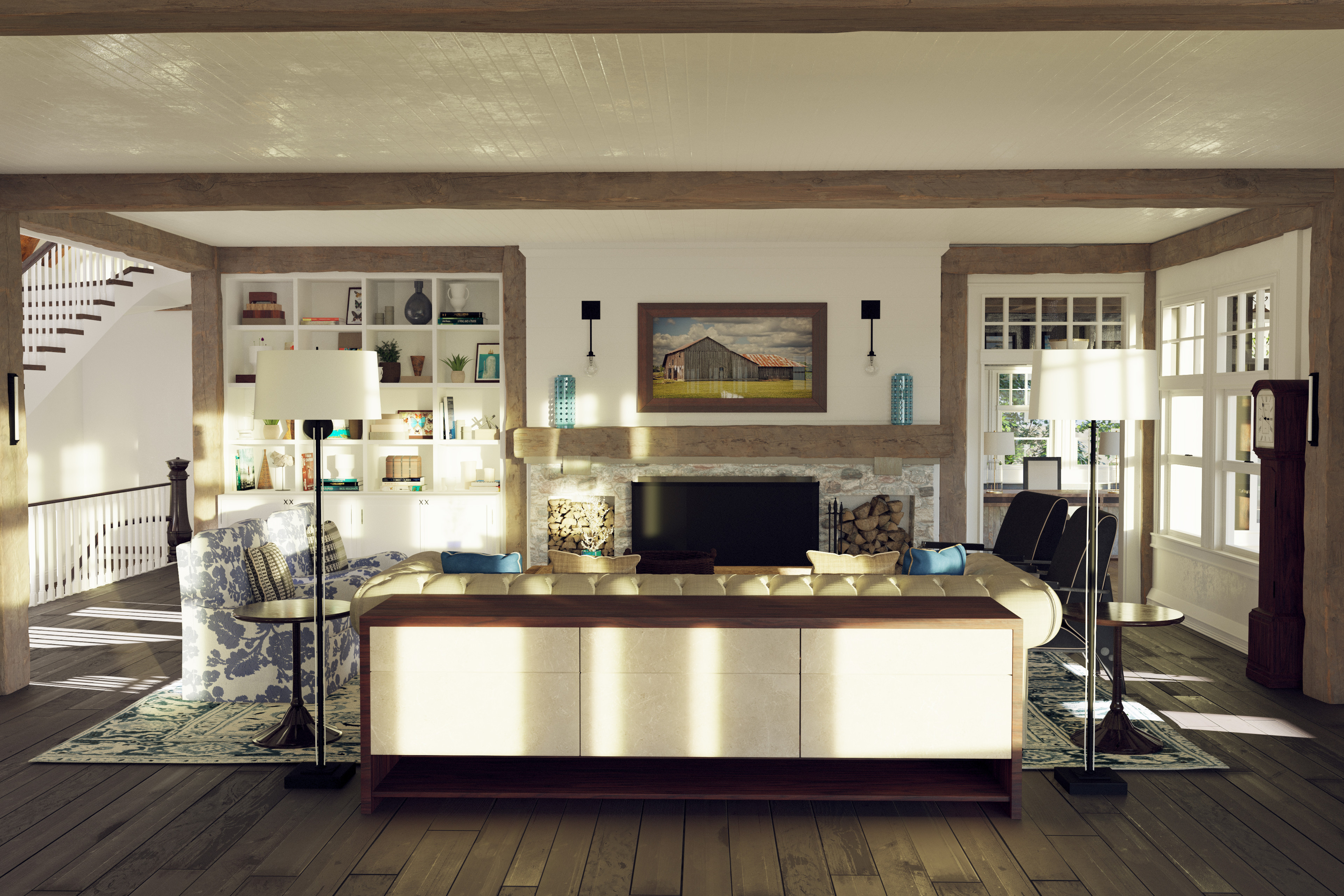 Lake House: Living Room 1