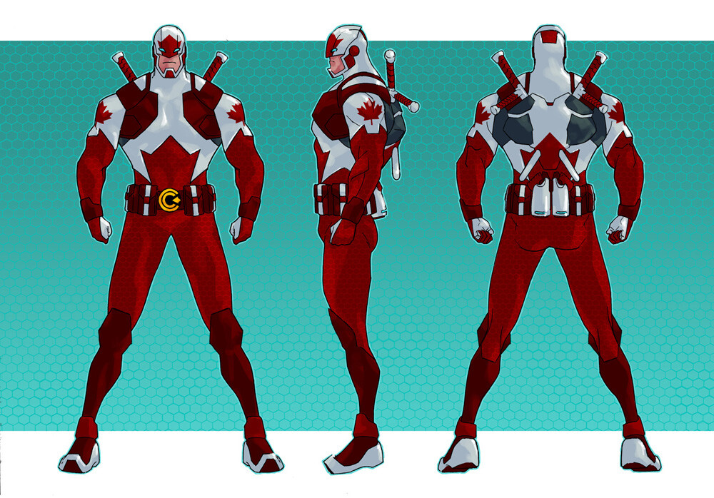 New Captain Canuck AKA Tom Evans 3-point Model sheet